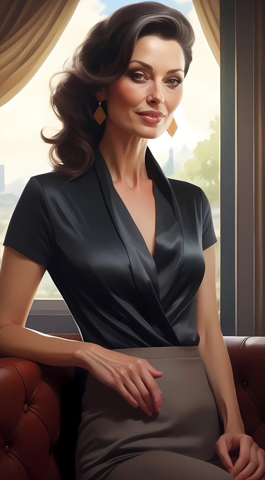 ai character: Colleen Weihrauch background