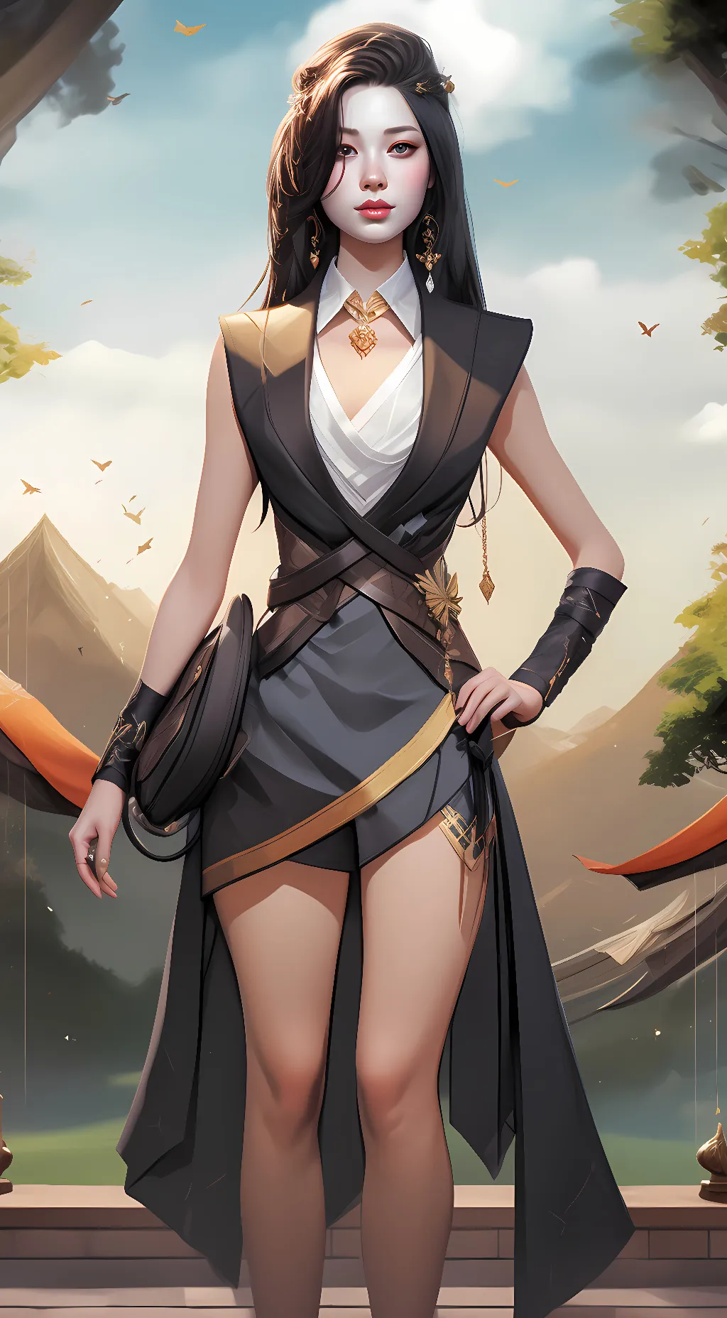 ai character: Luna background