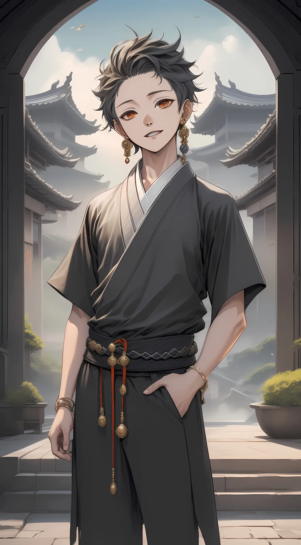 ai character: akaza background