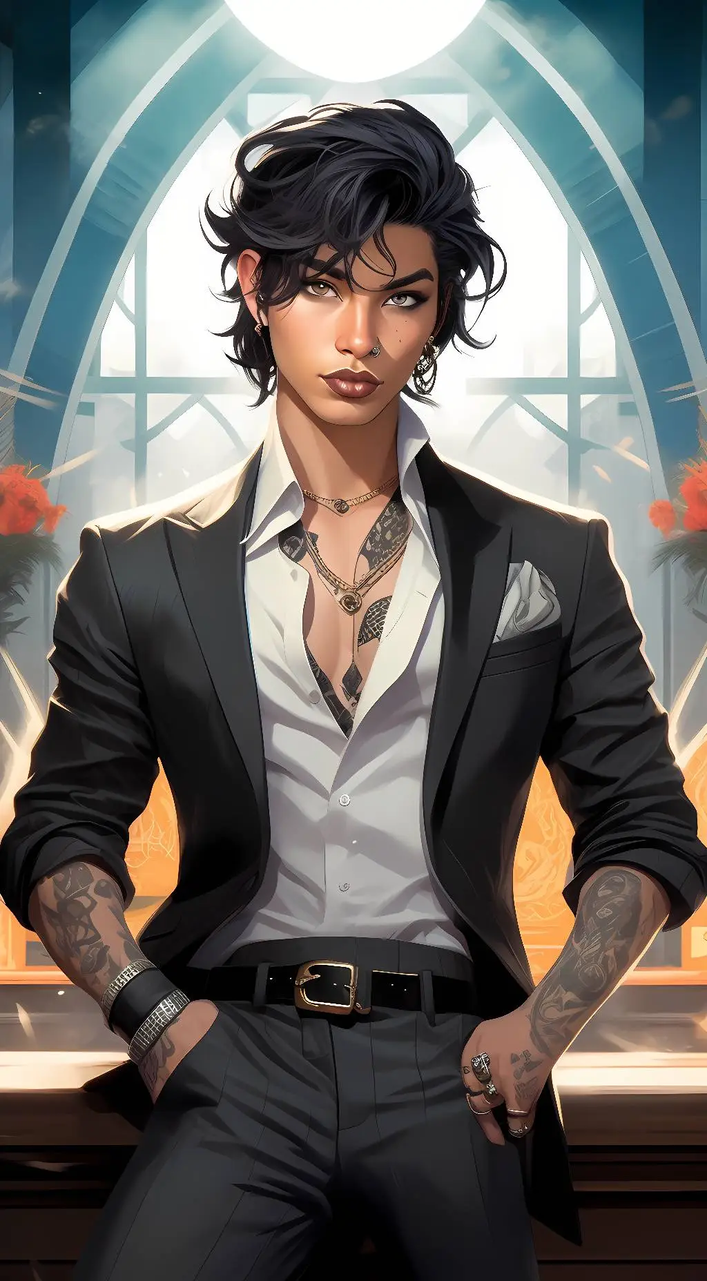 ai character: Raven background