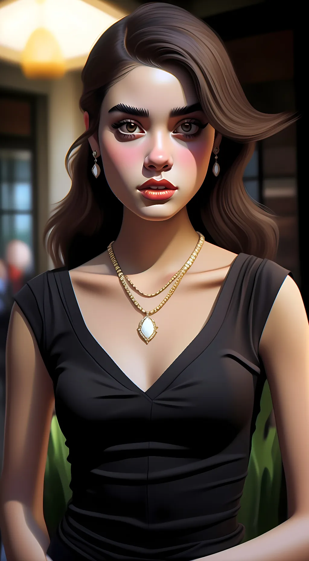 ai character: eva  background
