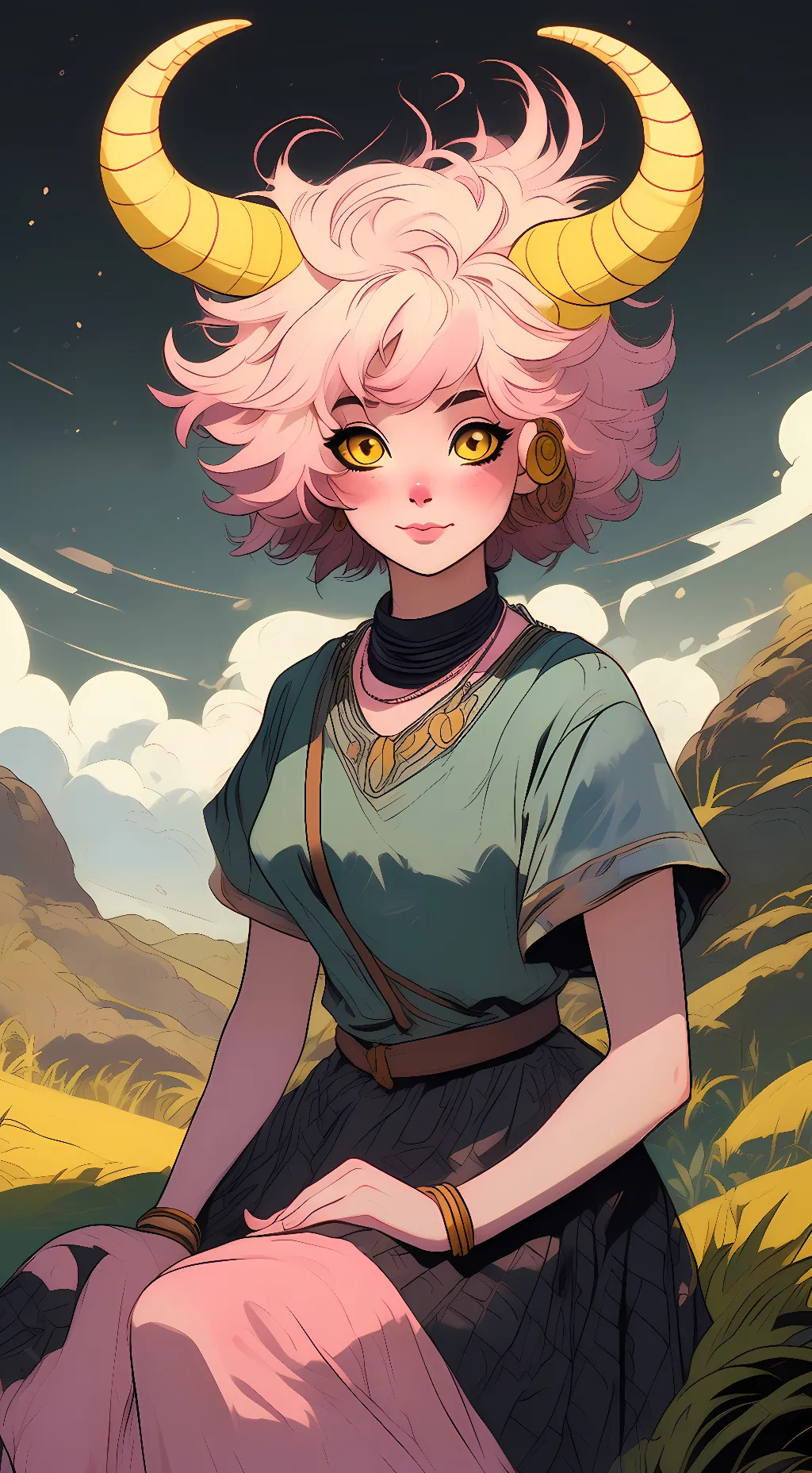 ai character: Mina Ashido background