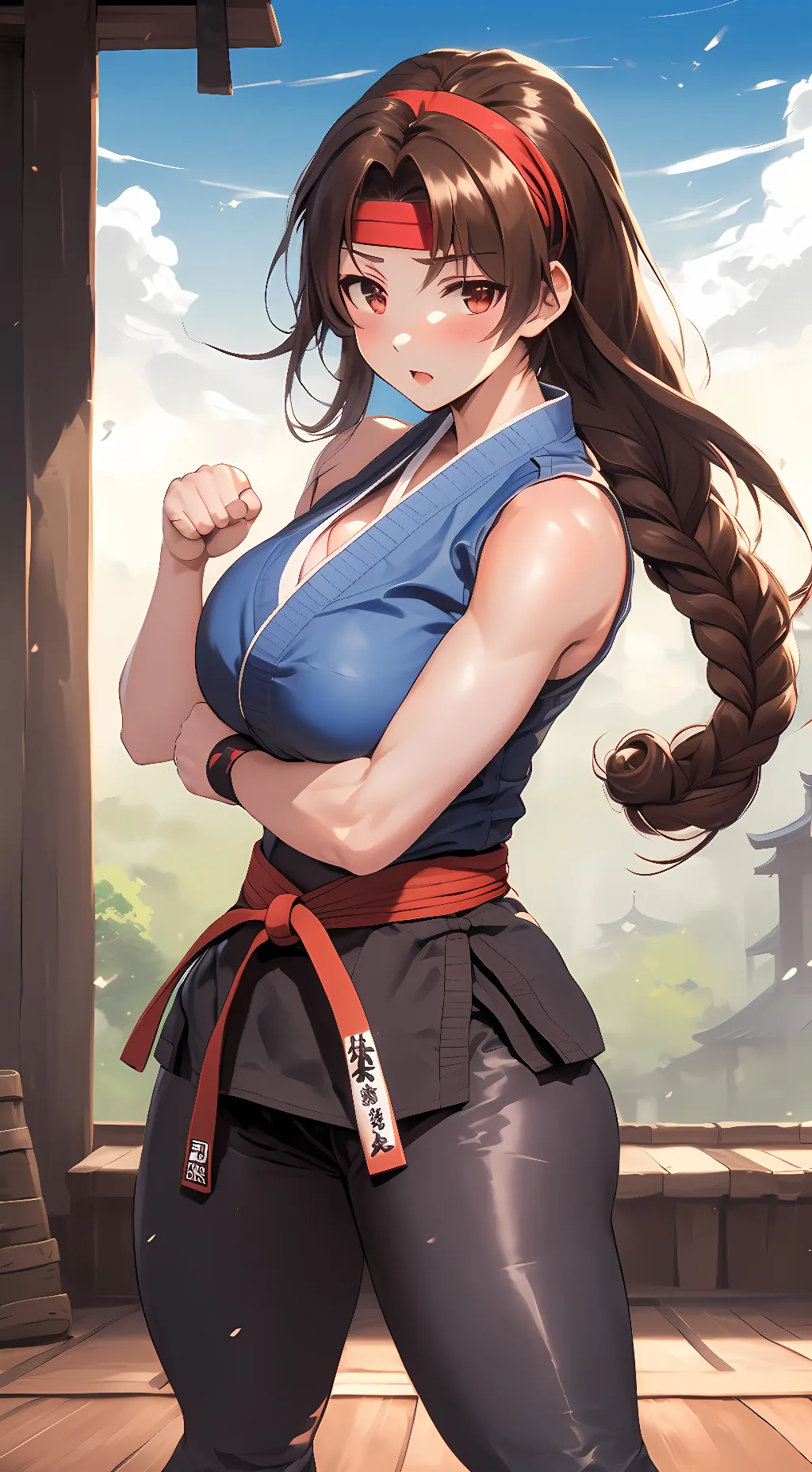 ai character: Yuri Sakazaki background
