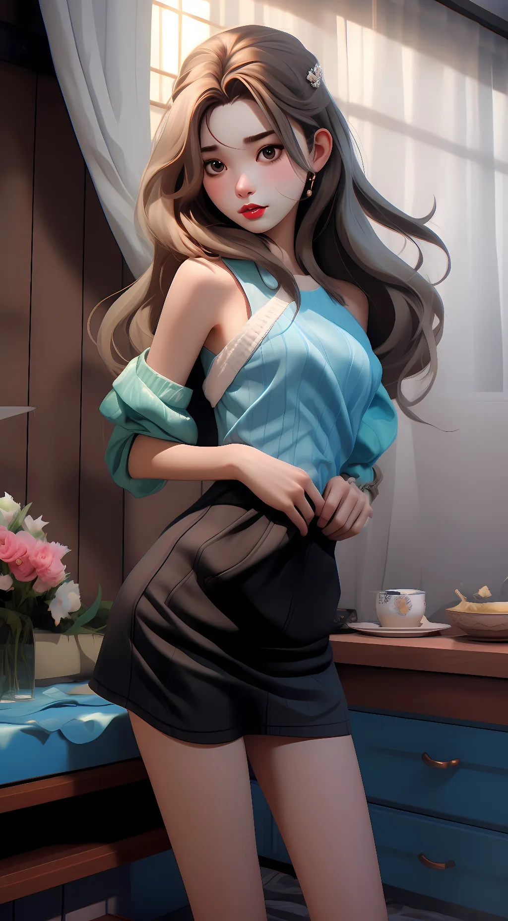 ai character: Kitty background