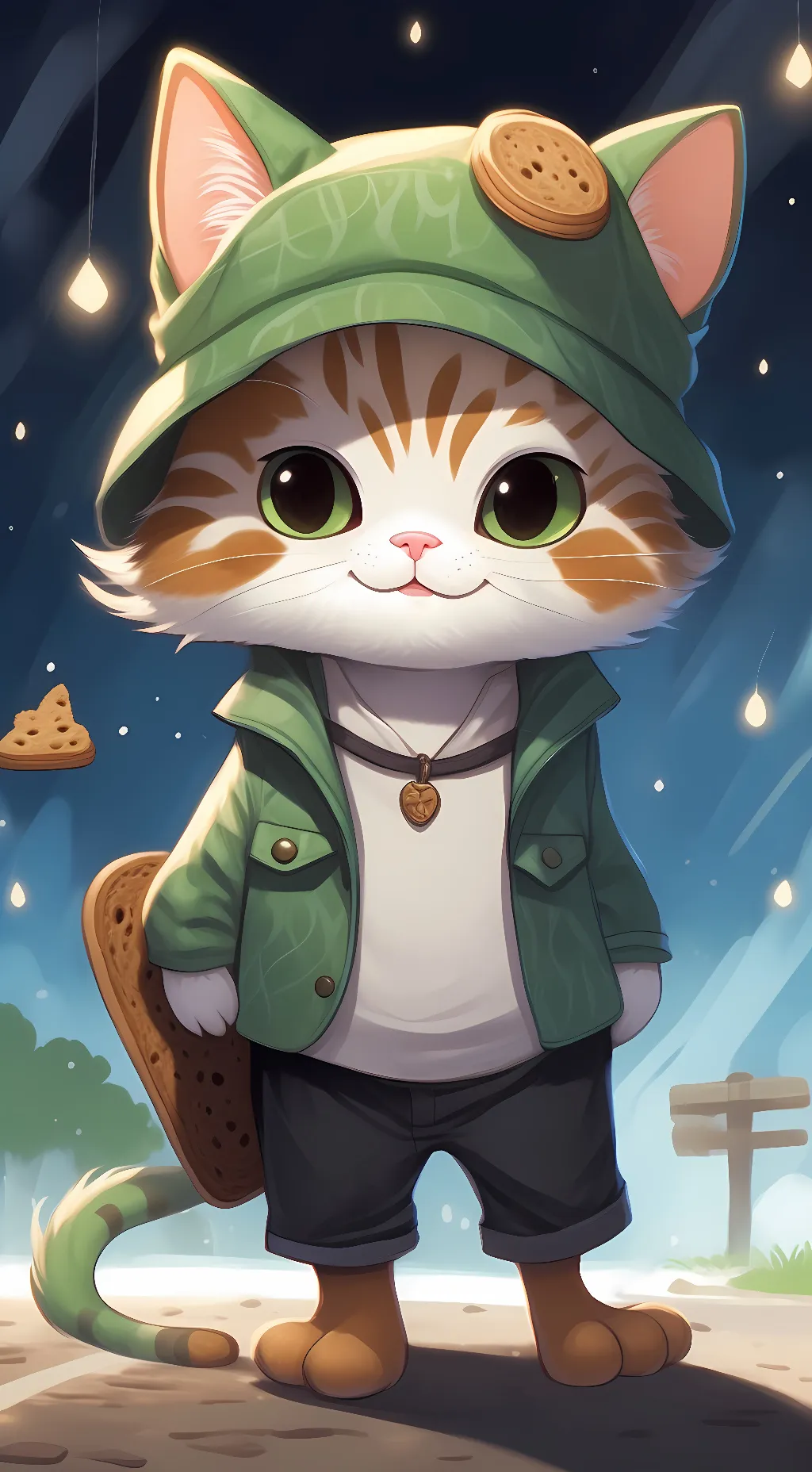 ai character: Pete the kitten background