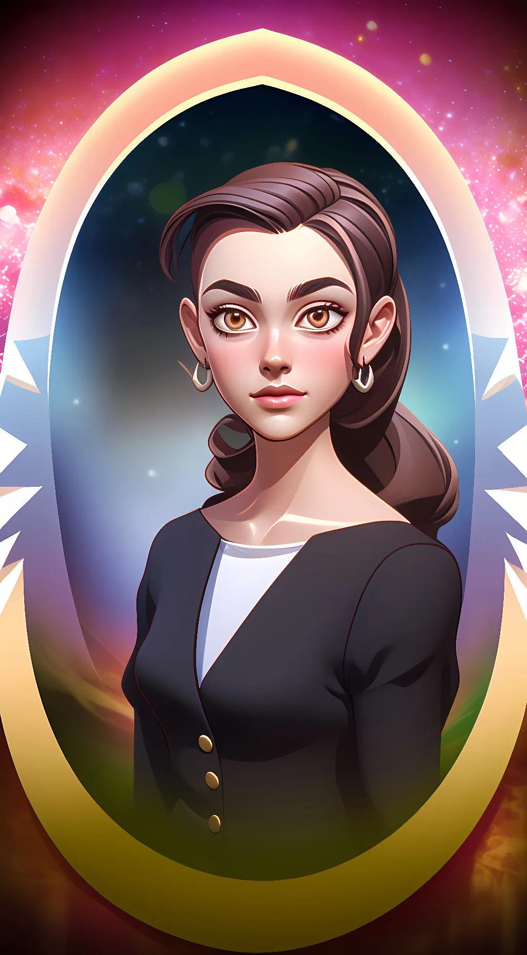 ai character: rose background