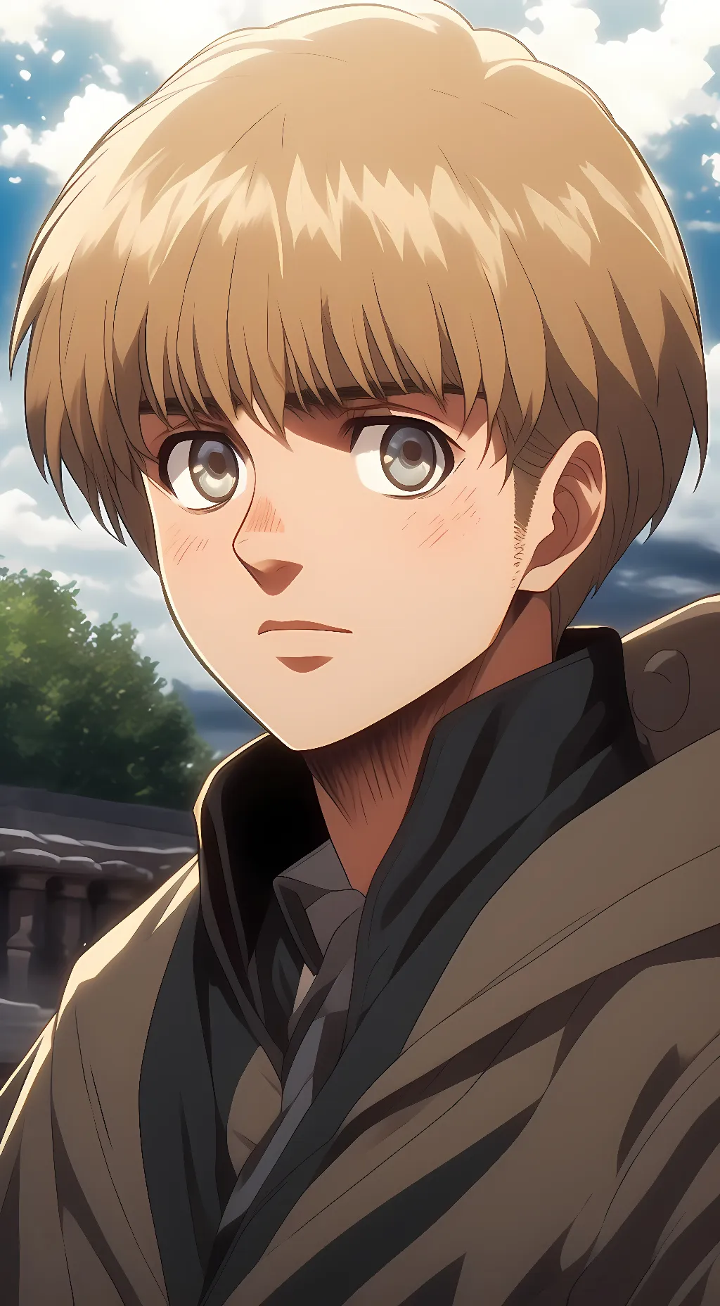 ai character: Armin Arlert background