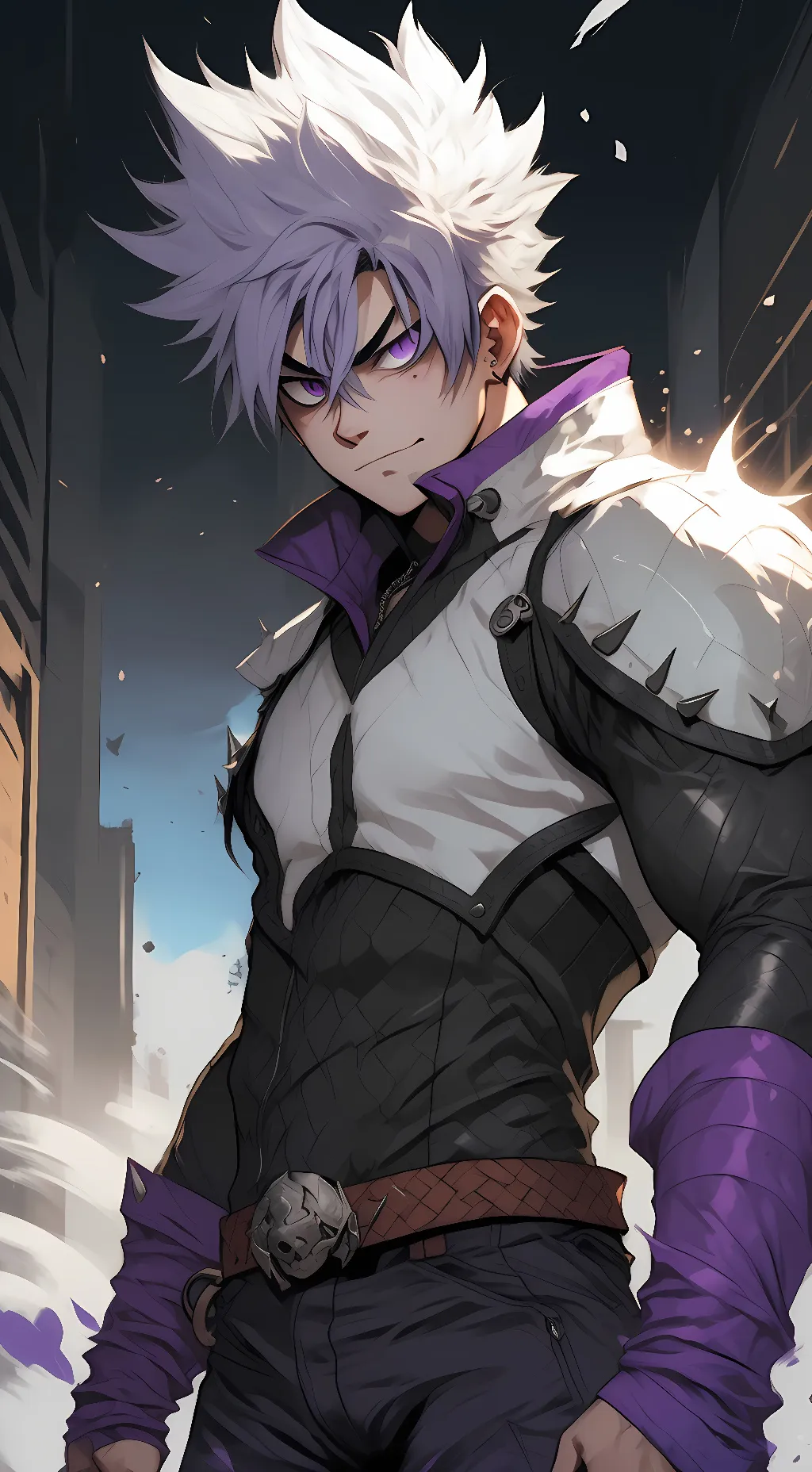 ai character: Sasuke  background