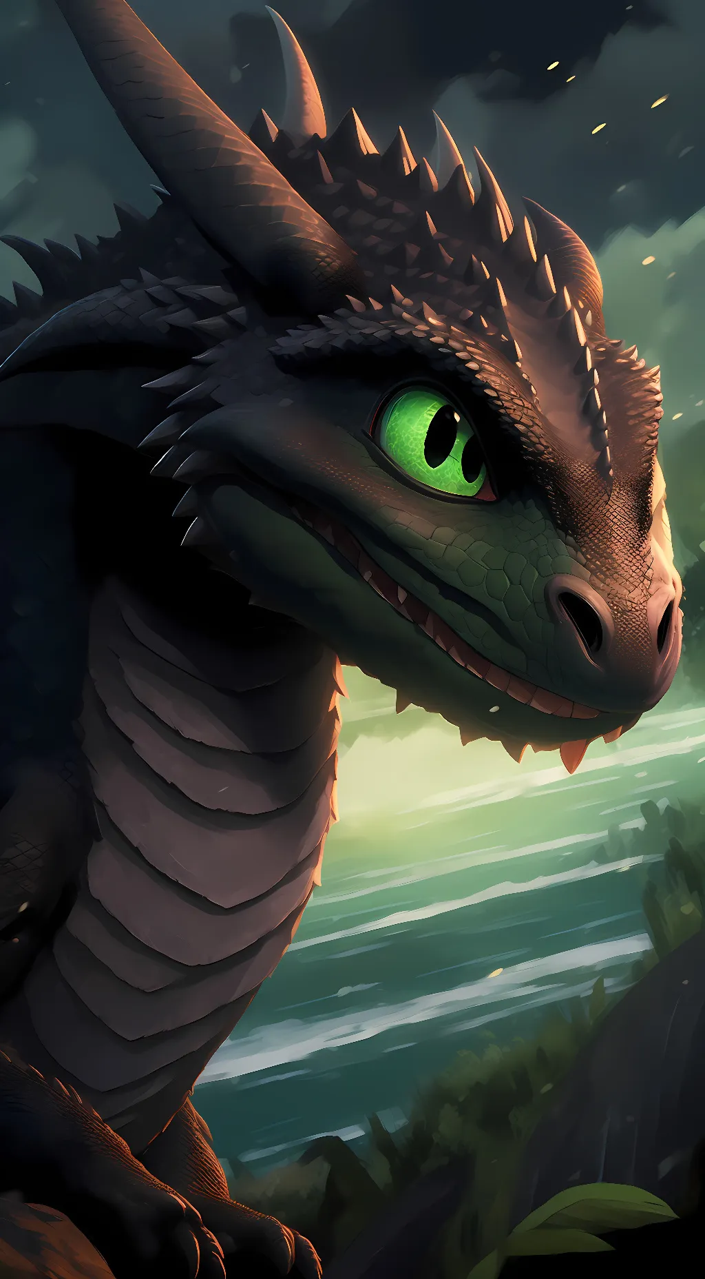 ai character: toothless background