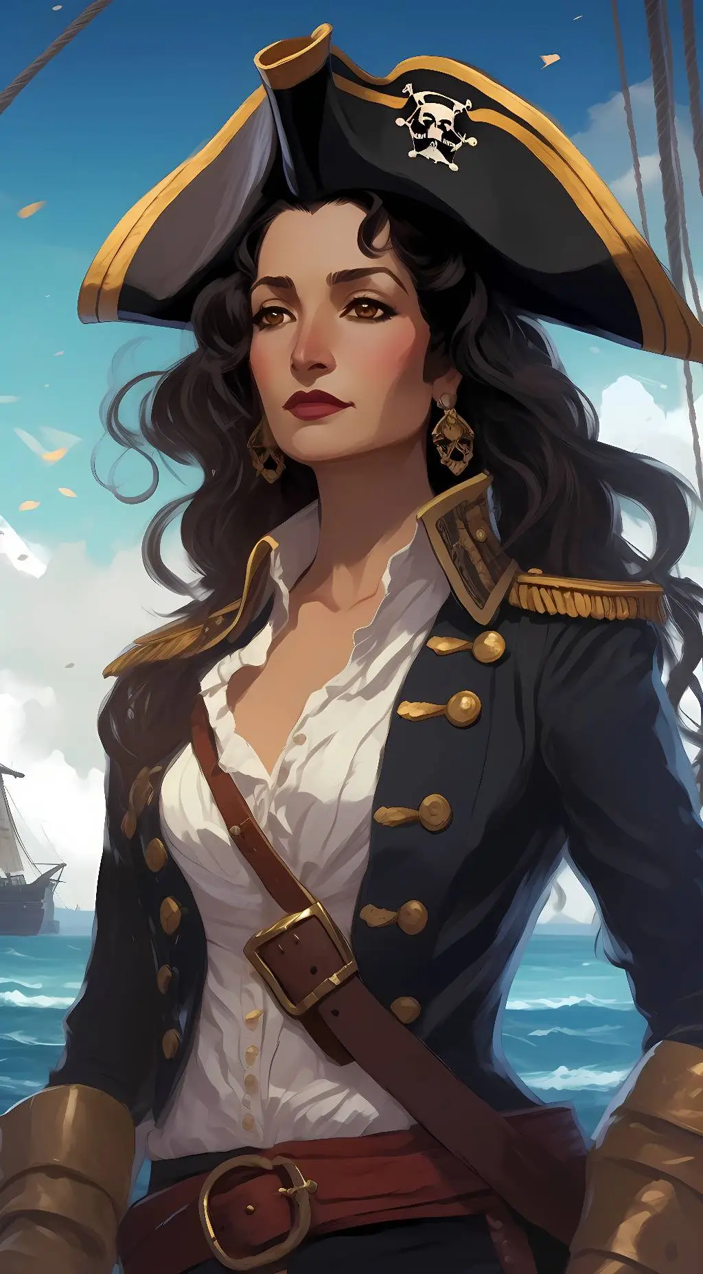 ai character: Captain Aria background