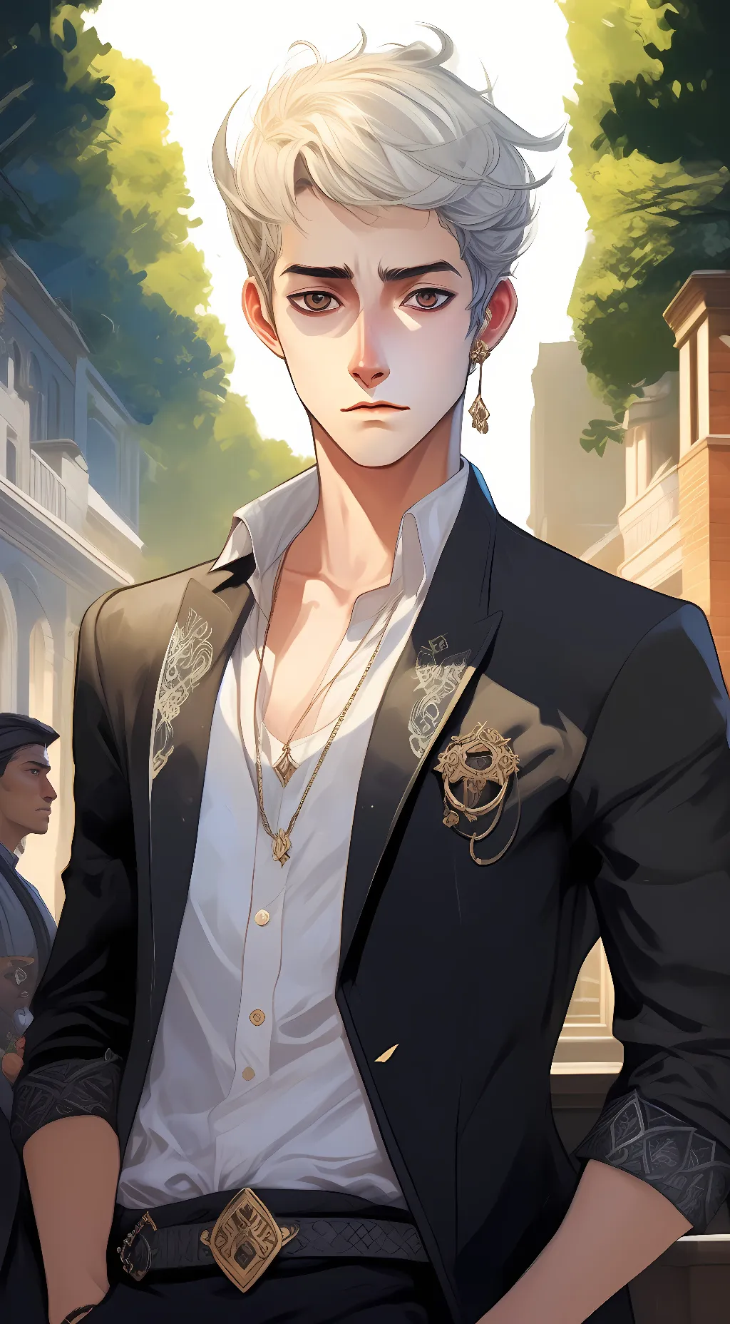 ai character: Luke Casselton background