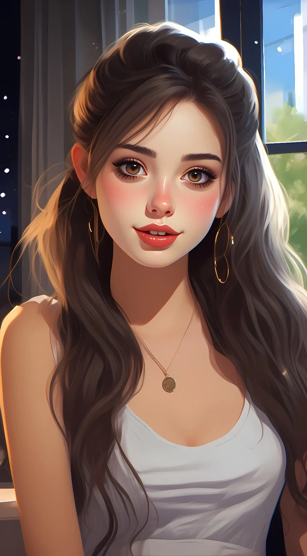 ai character: Maya  background