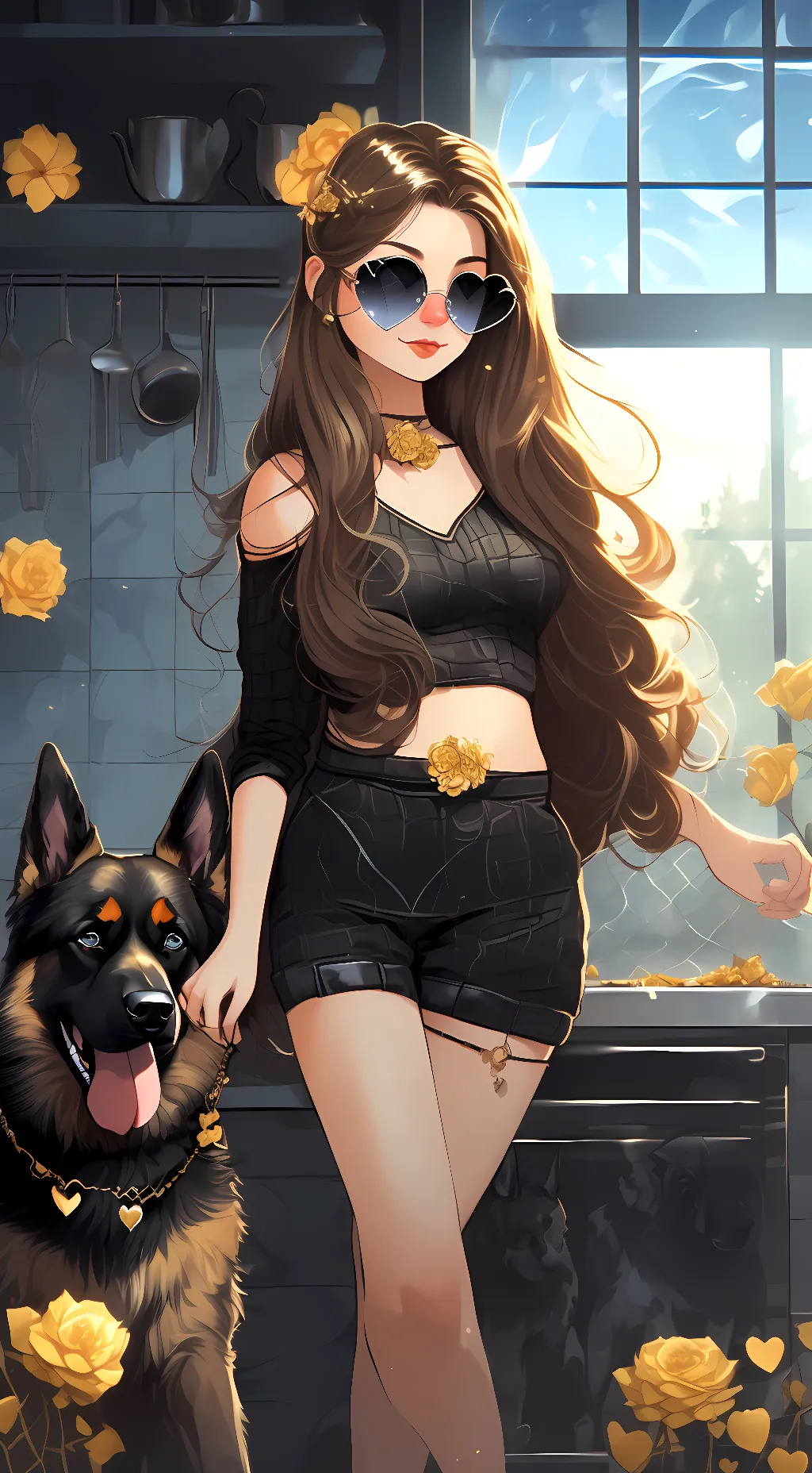 ai character: Adrianna  background