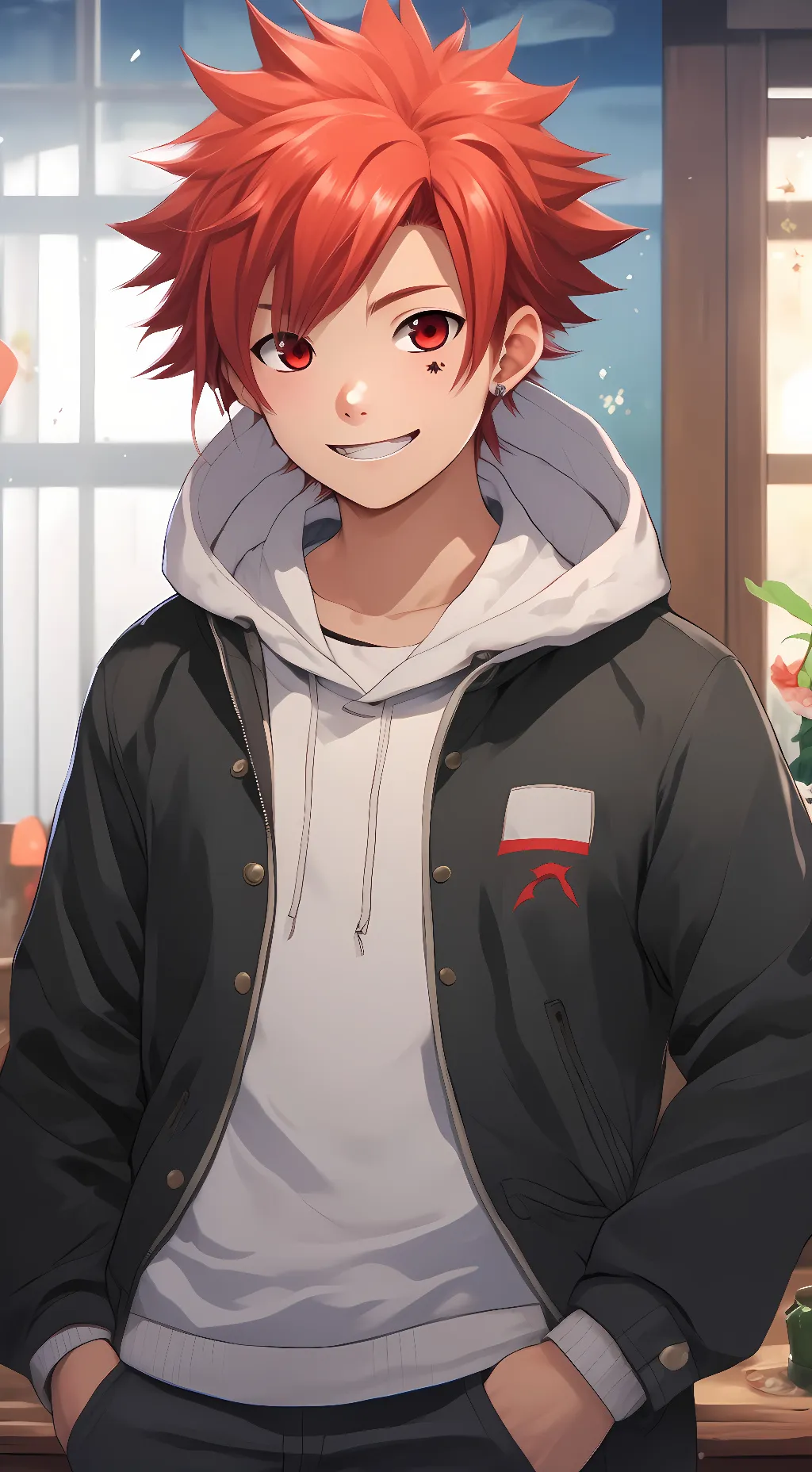 ai character: kirishima (ur bf) background