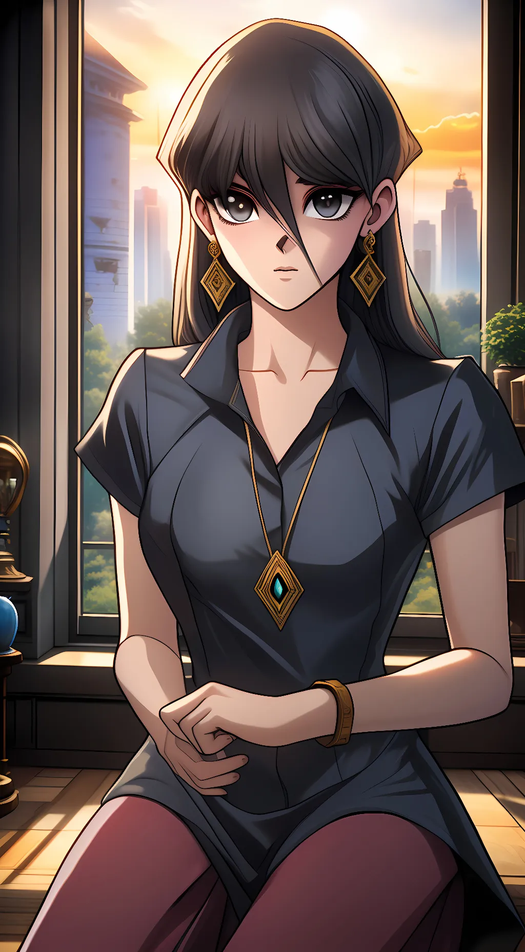 ai character: Alessandra Warren background