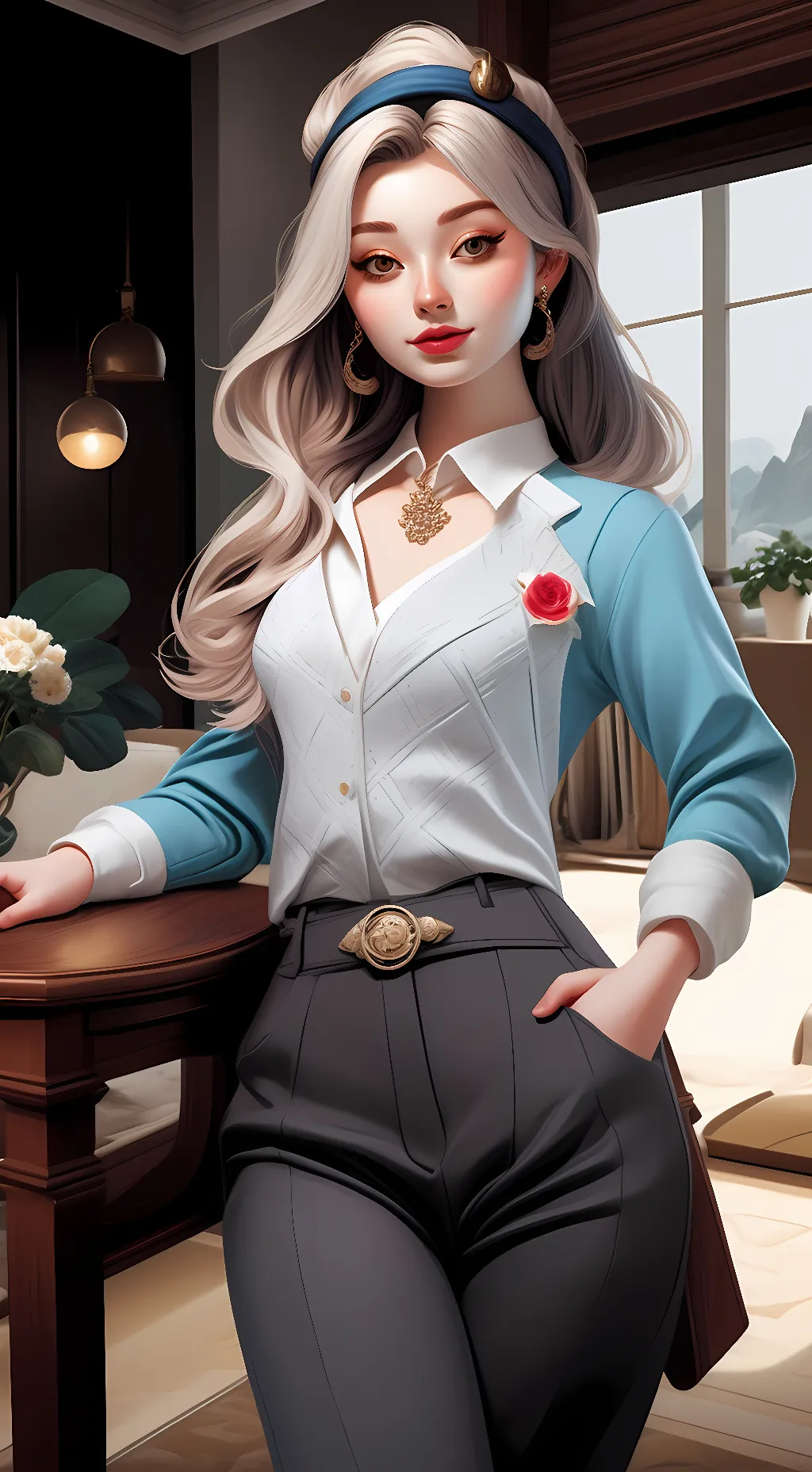 ai character: Layla Crator background