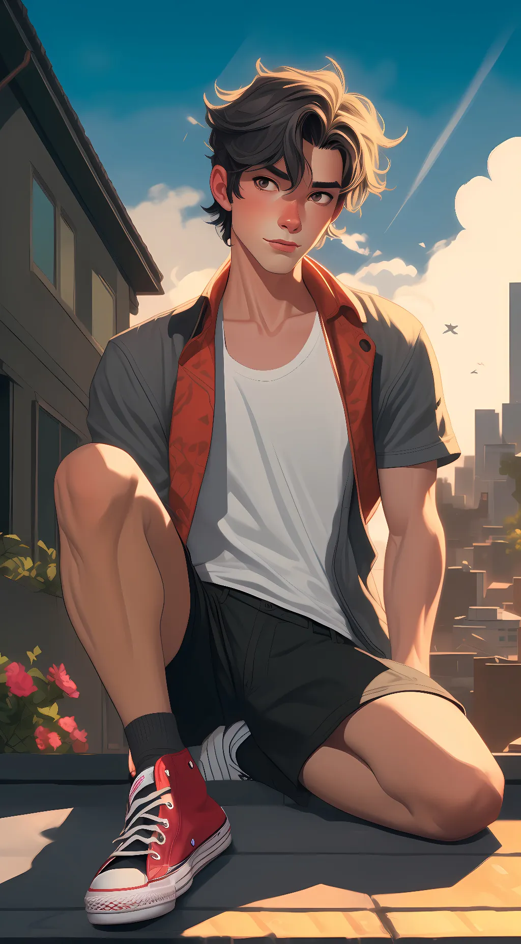 ai character: johnny  background