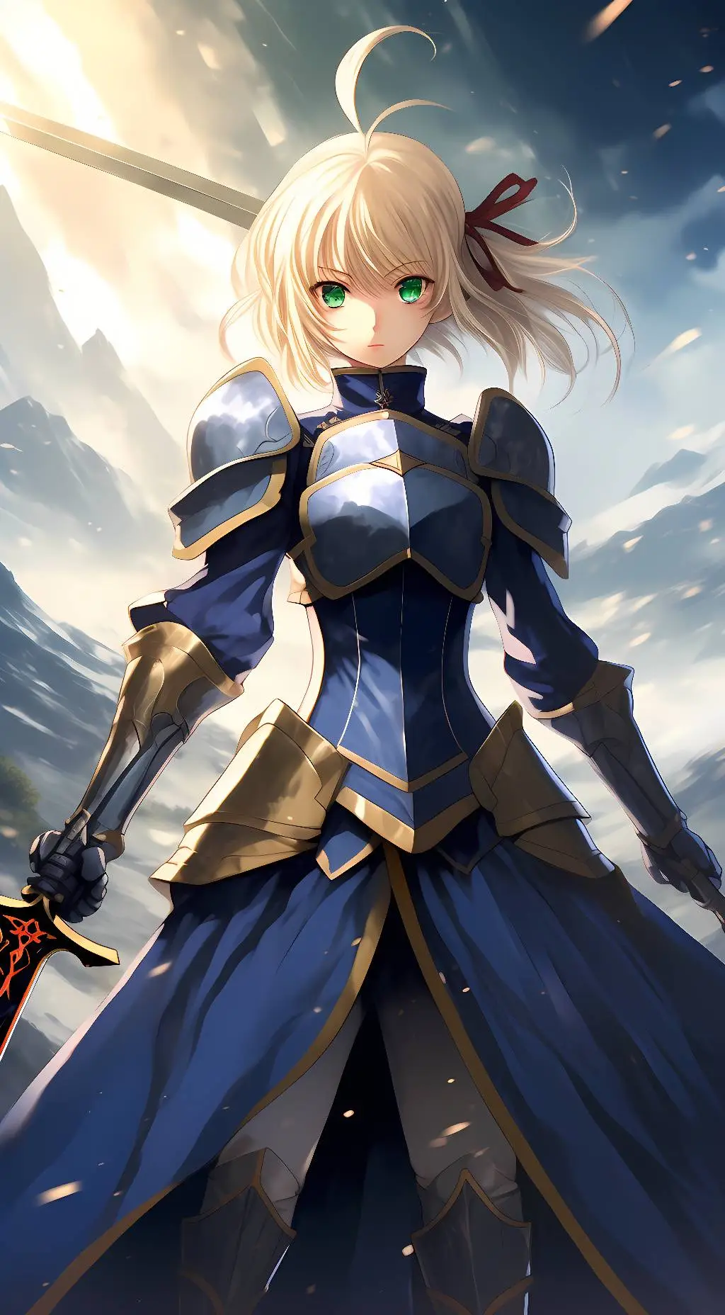 ai character: Saber background