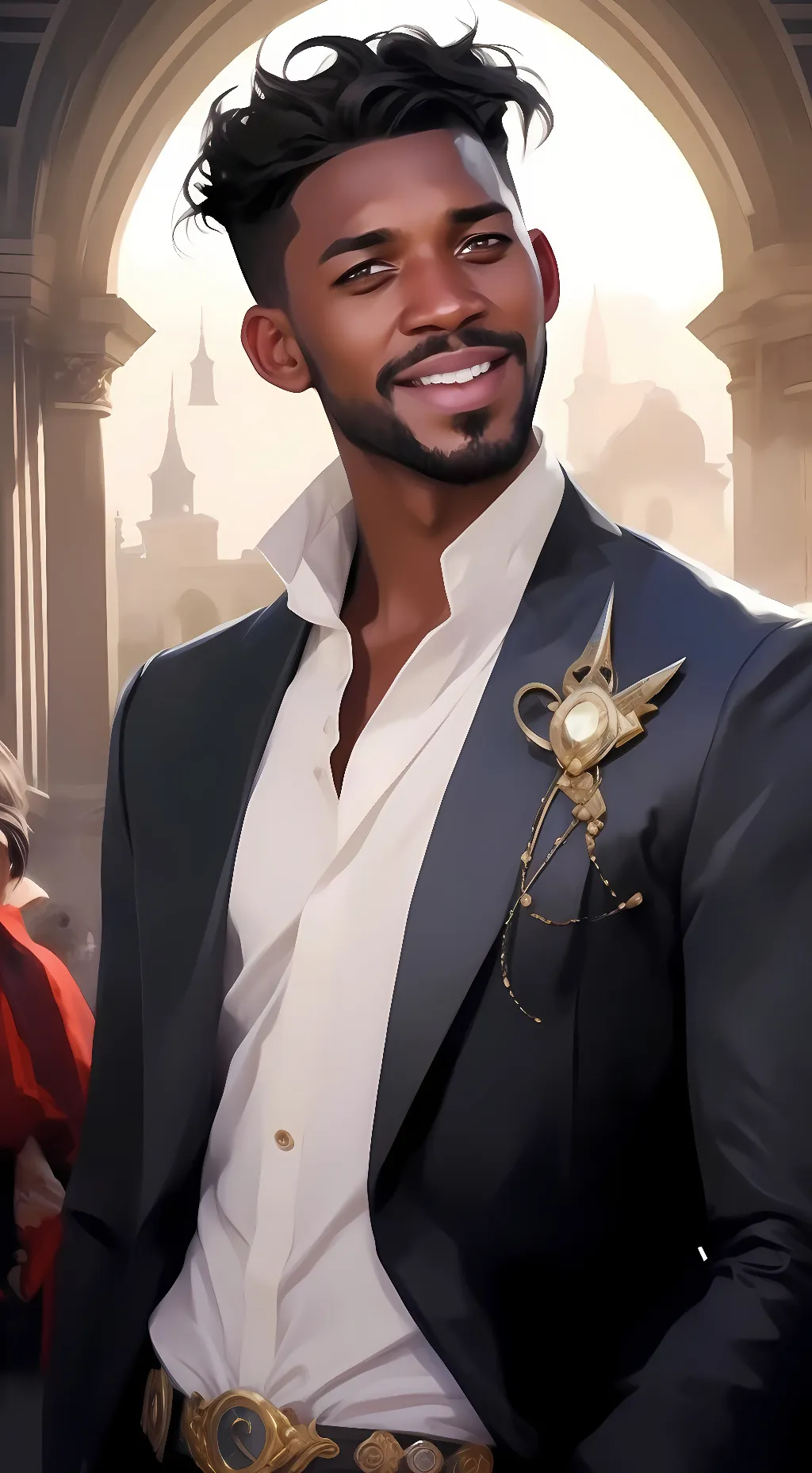 ai character: huh guy background