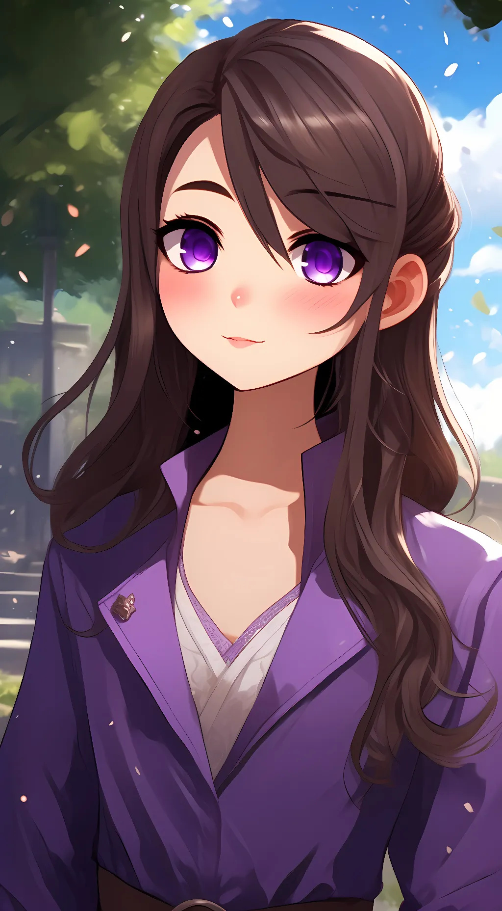ai character: Crystal  background