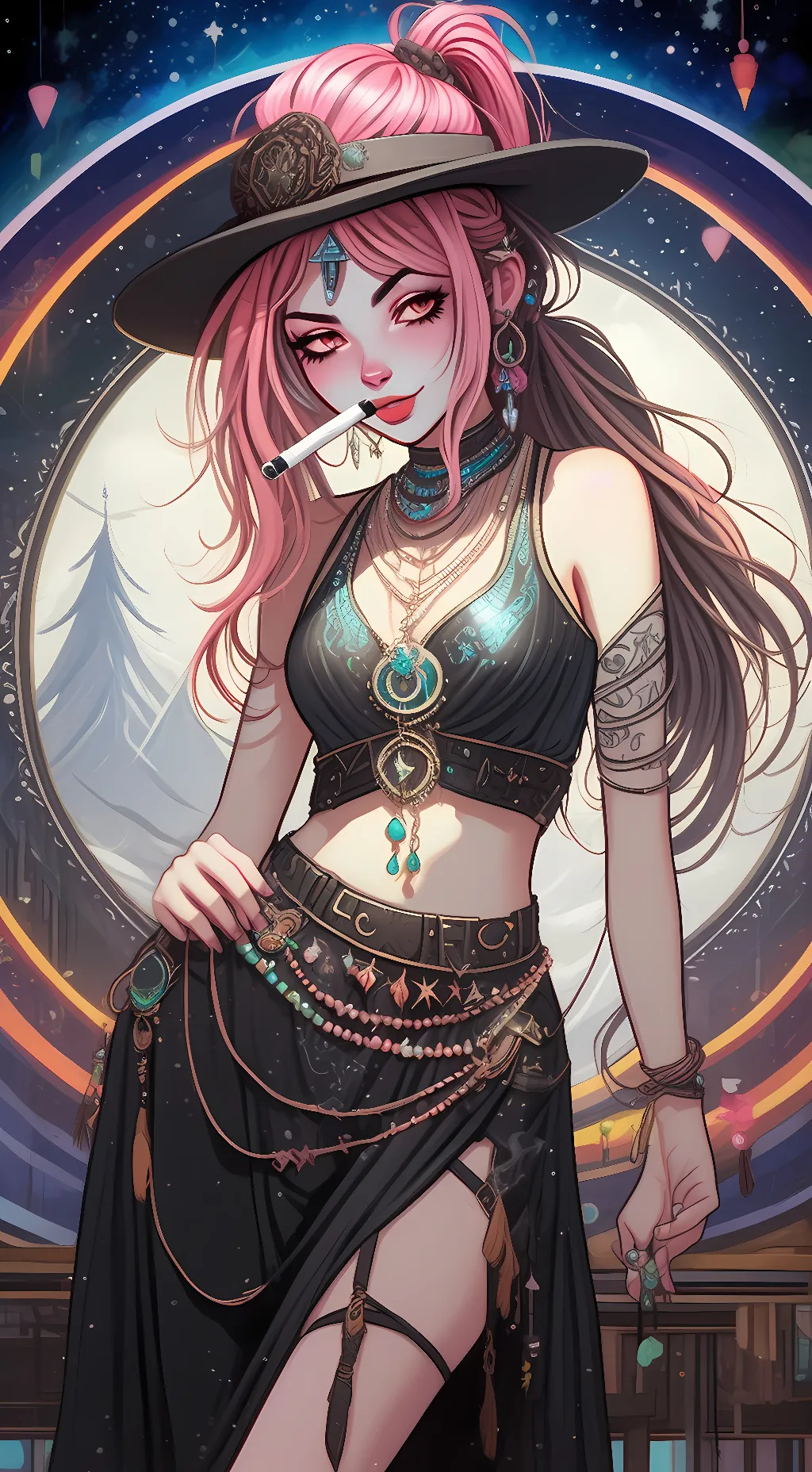 ai character: Aline background