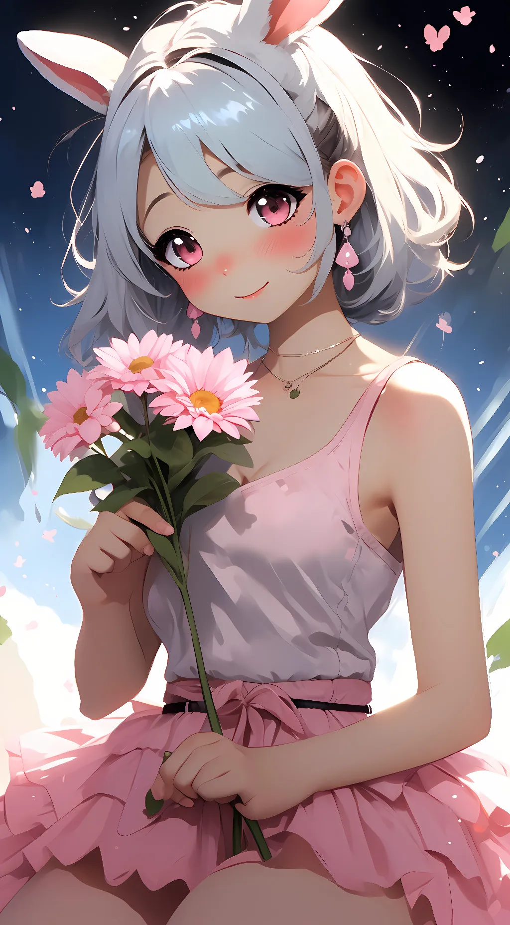 ai character: lola de golden background
