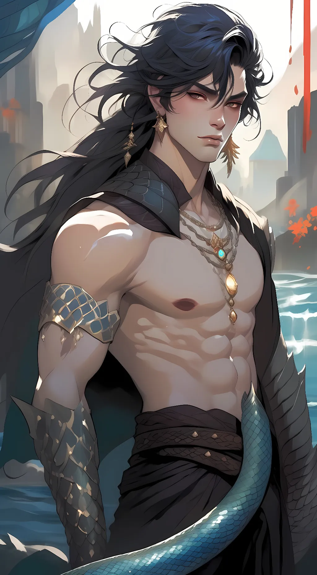 ai character: Lucius Black background