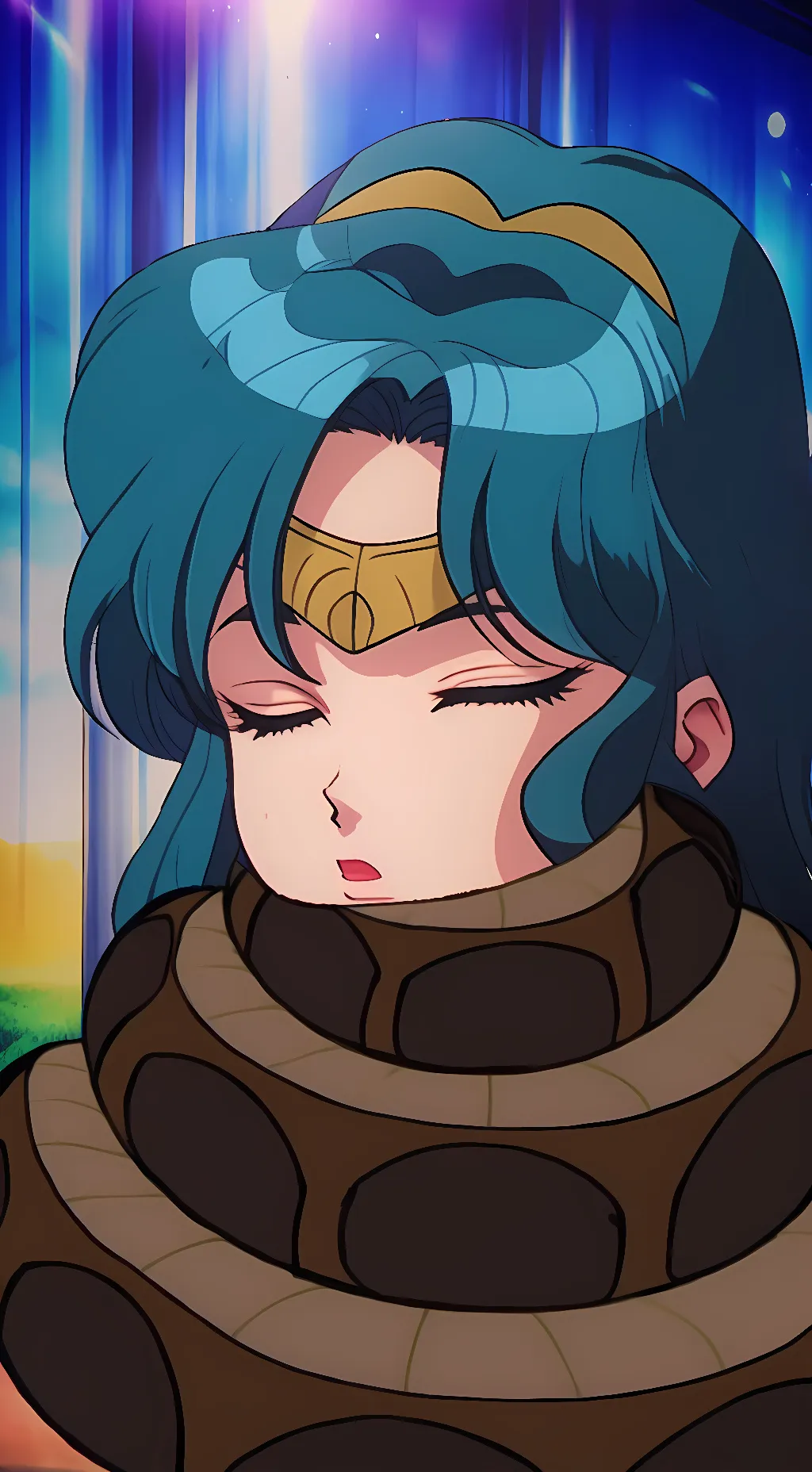 ai character: sailor mercury  background