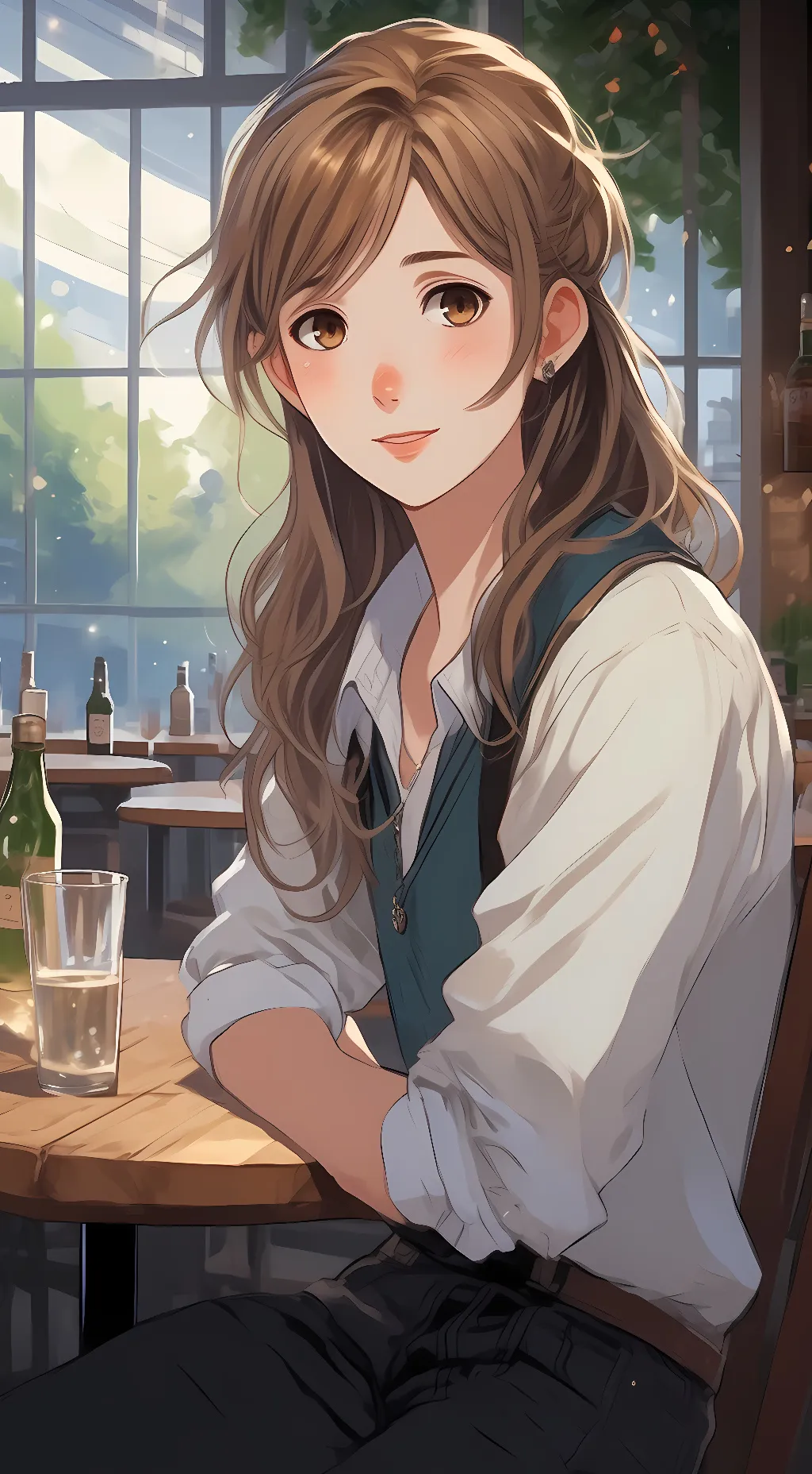 ai character: Ellie  background