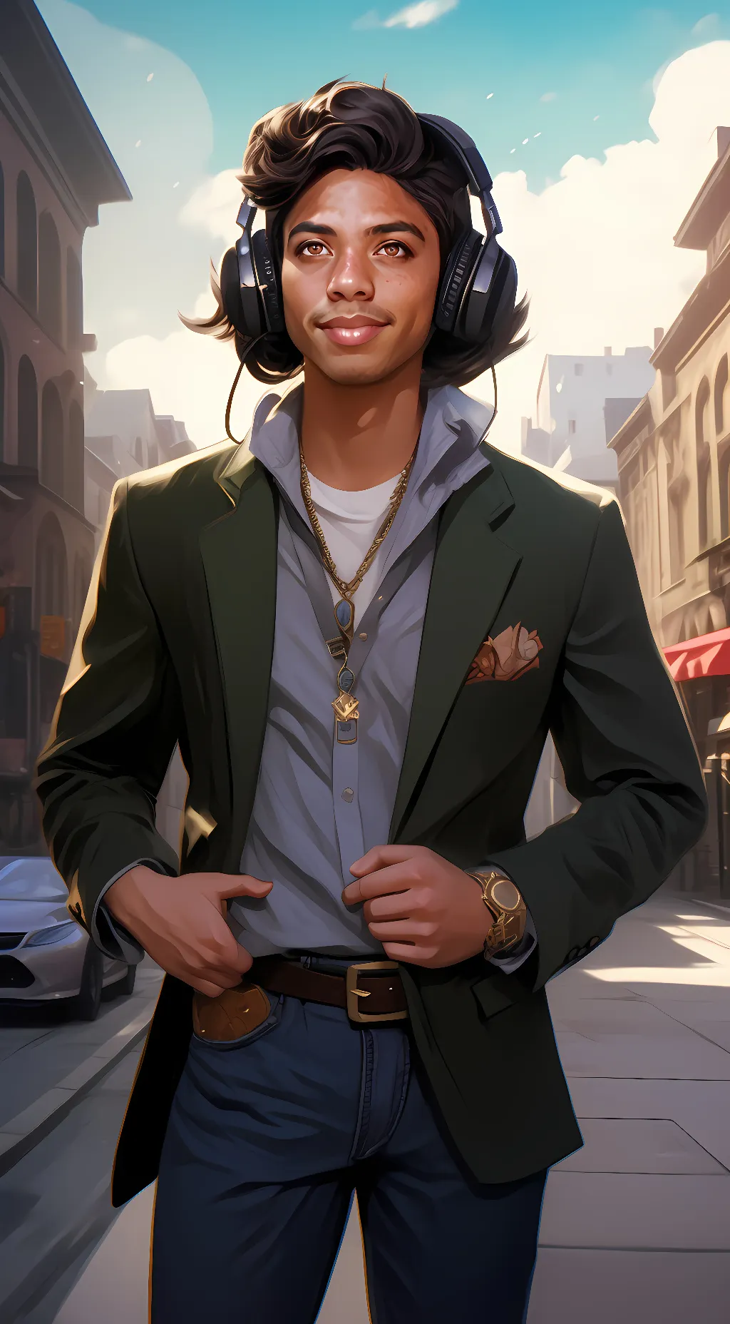 ai character: I show speed. background