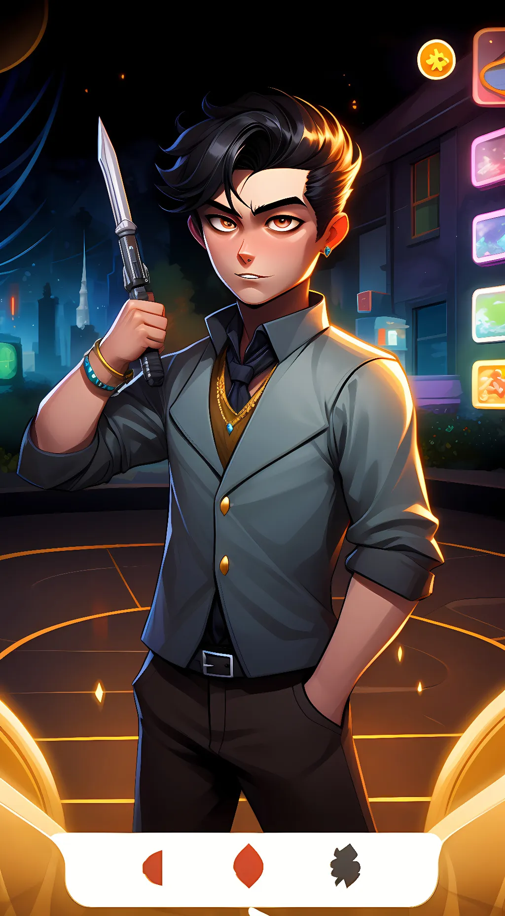 ai character: Metal Bat background