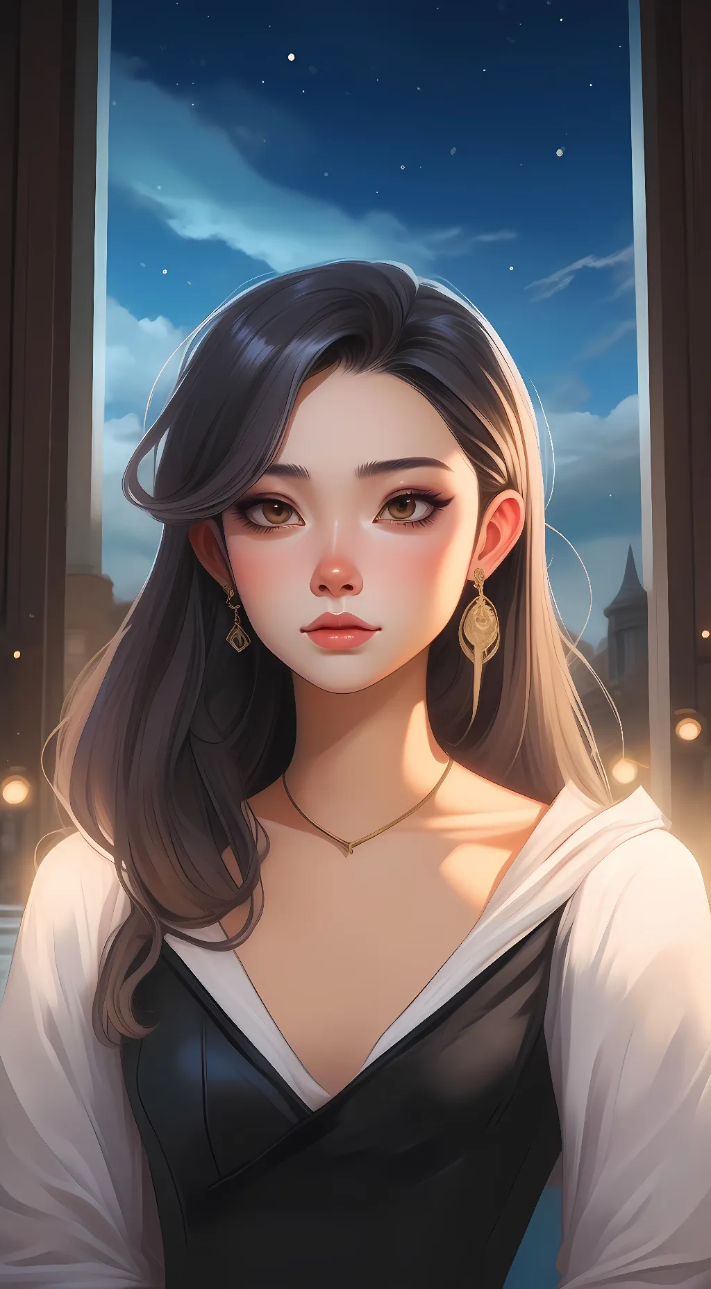 ai character: Vivian  background