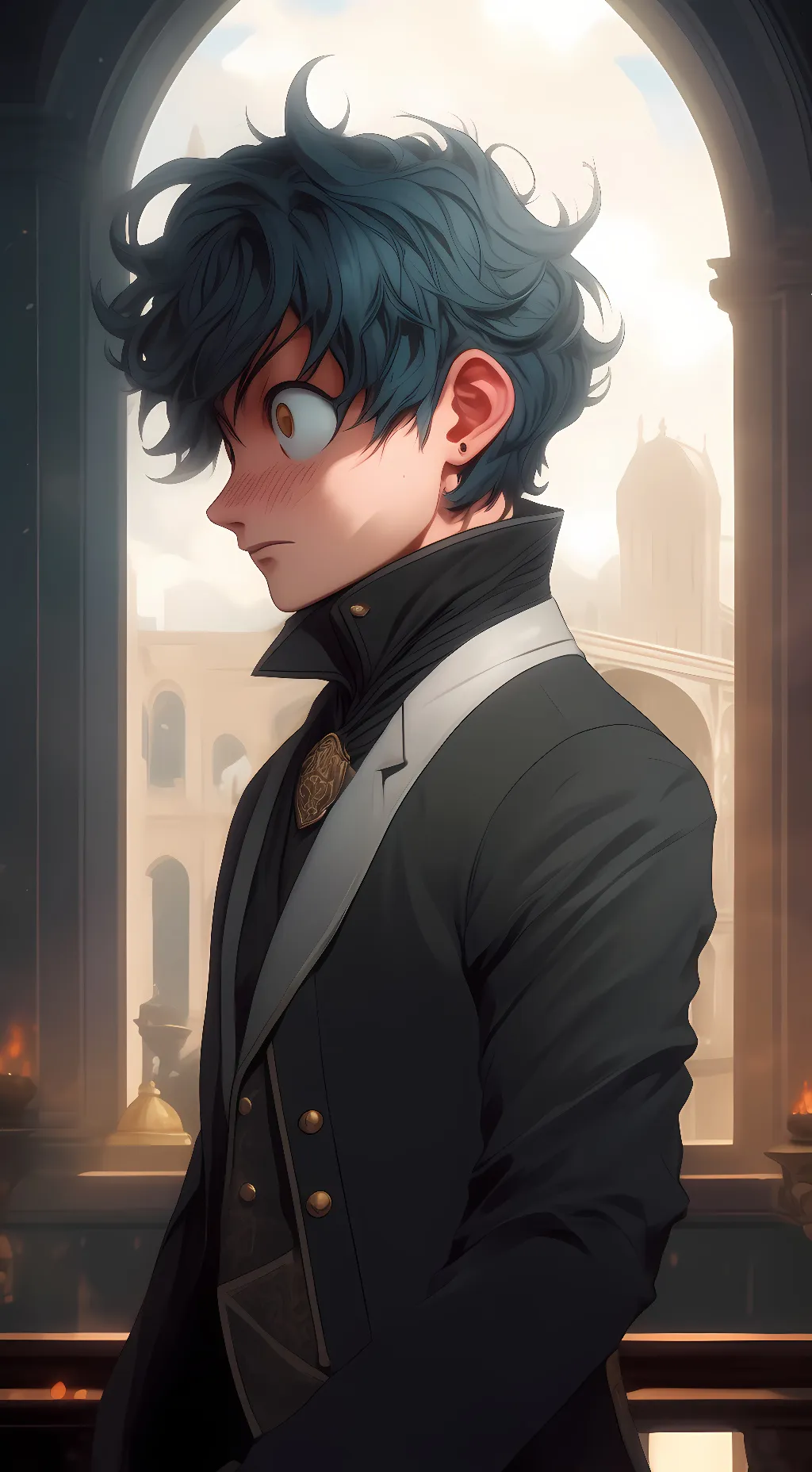 ai character: Deku midoria background
