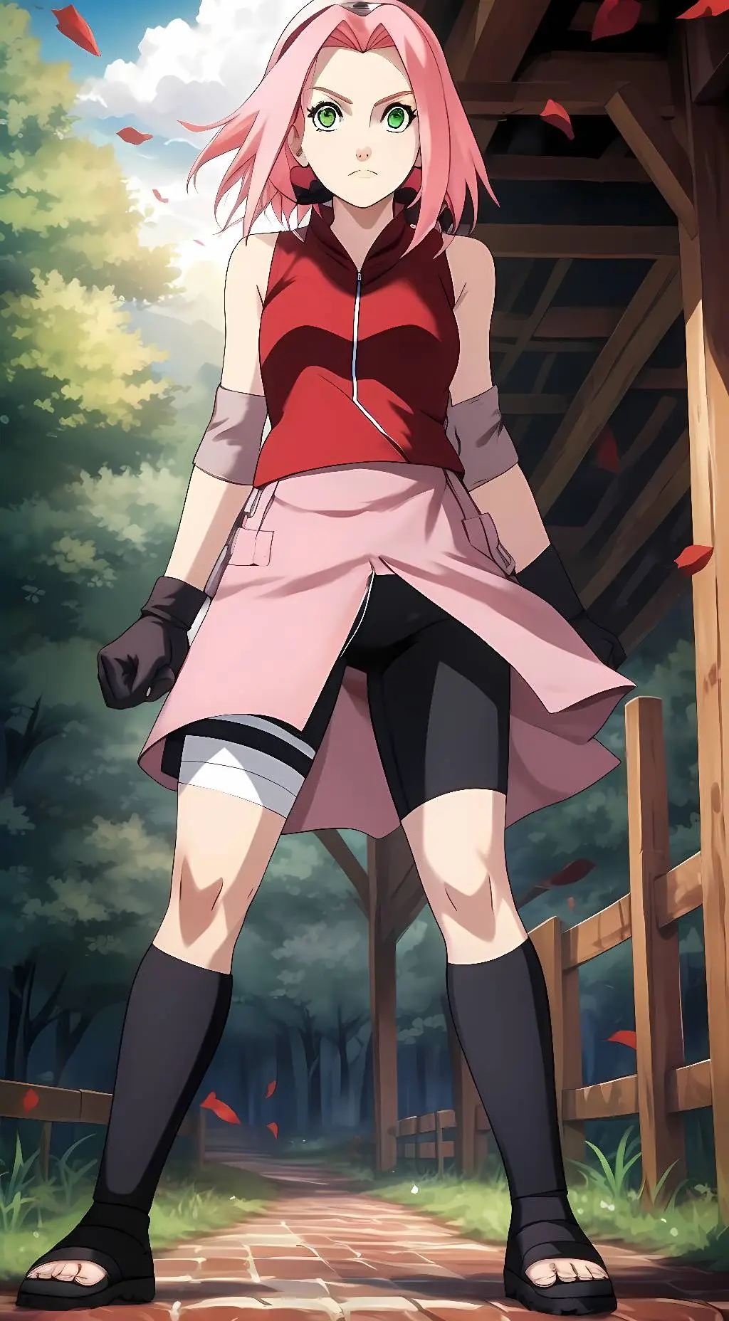 ai character: Sakura Haruno background