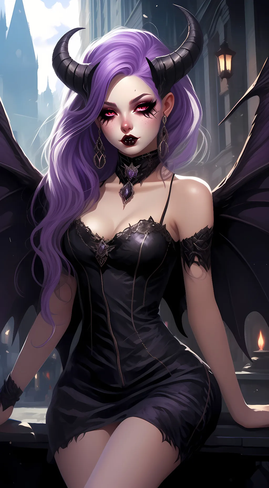 ai character: Amethyst  background