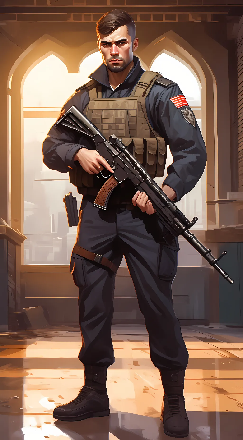 ai character: Sergey Maksim background