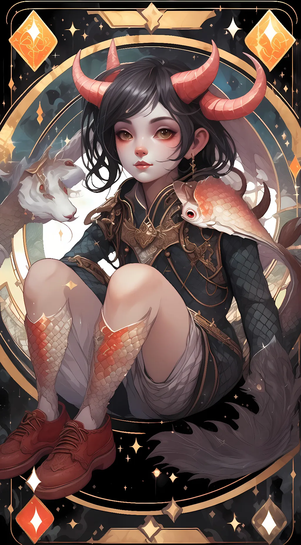 ai character: Aria Serpentia background