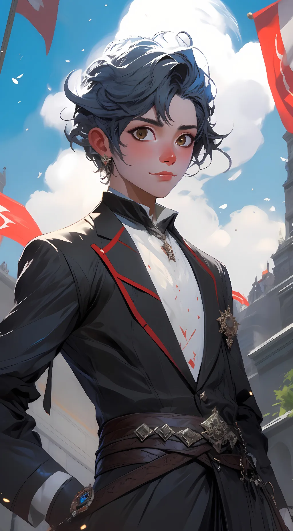 ai character: Hot Deku  background