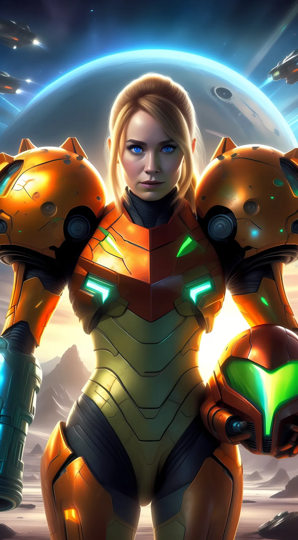 ai character: Samus Aran background