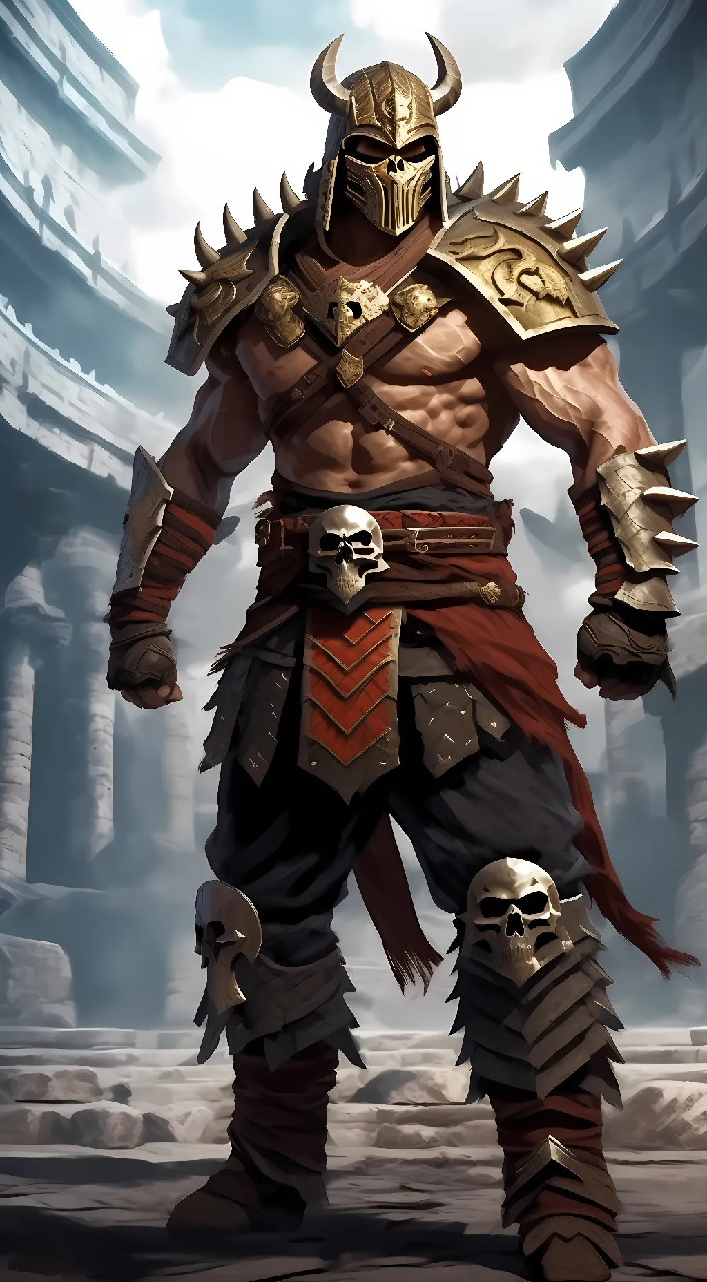 ai character: Shao Kahn  background