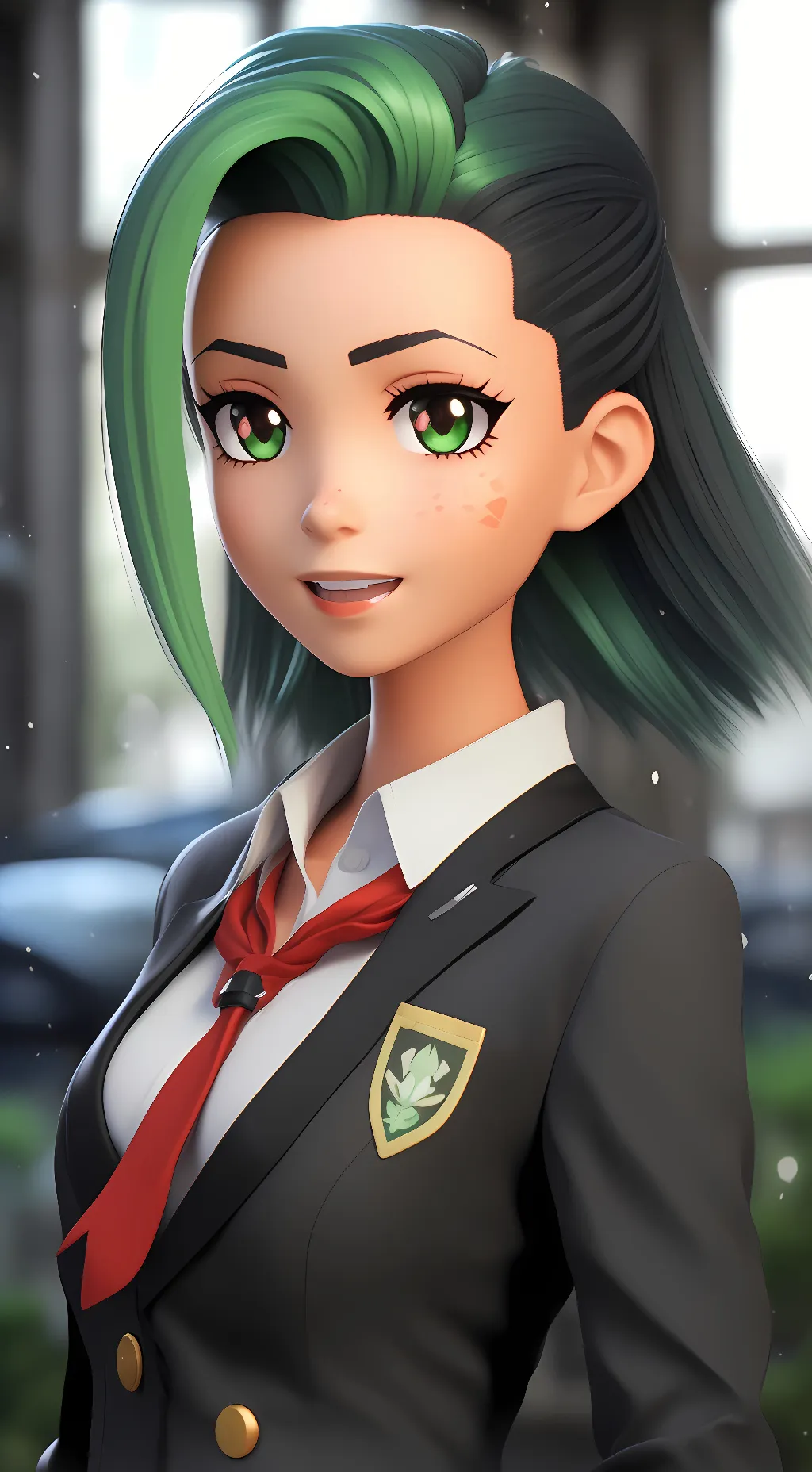 ai character: nemona  background