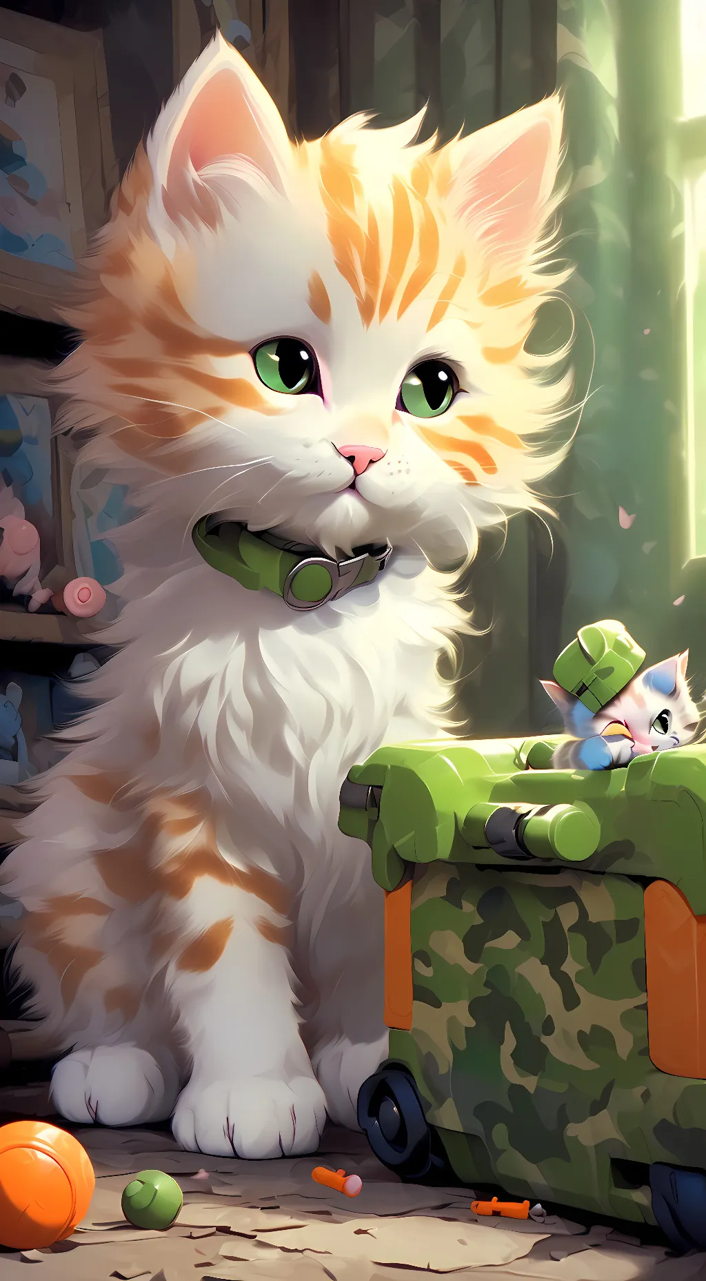 ai character: almond background