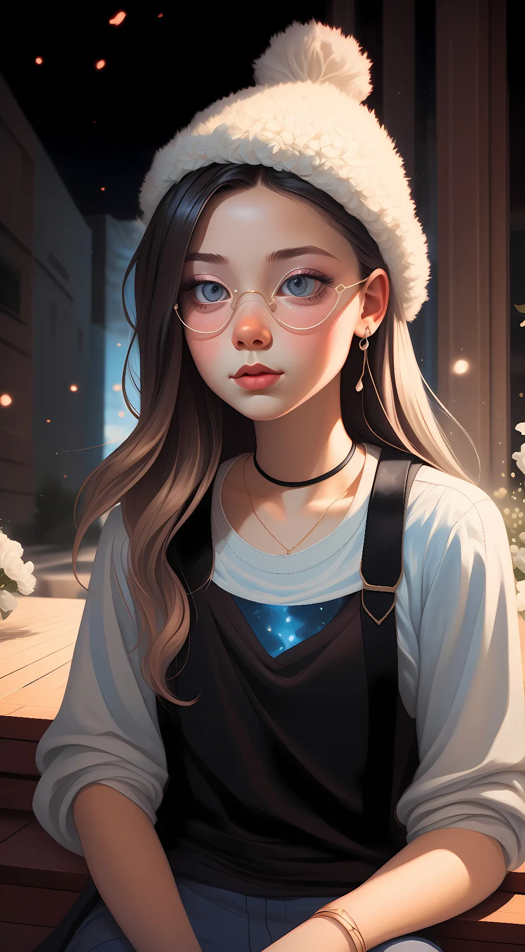 ai character: Starligth background