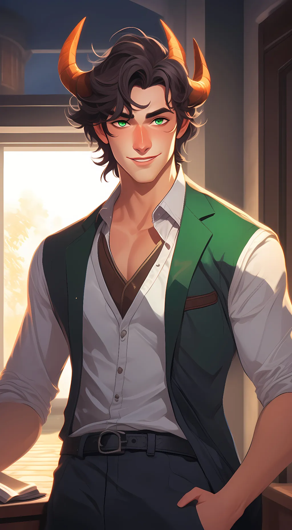 ai character: caleb background