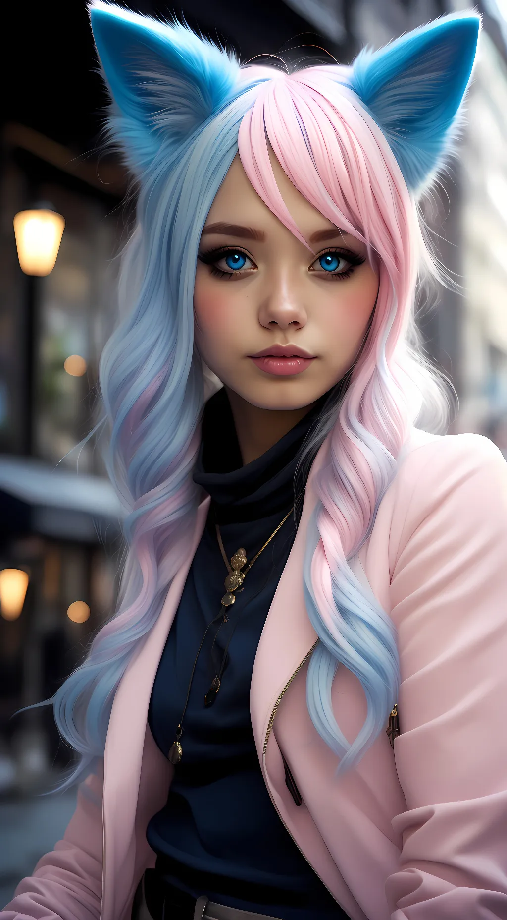 ai character: Lucky  background