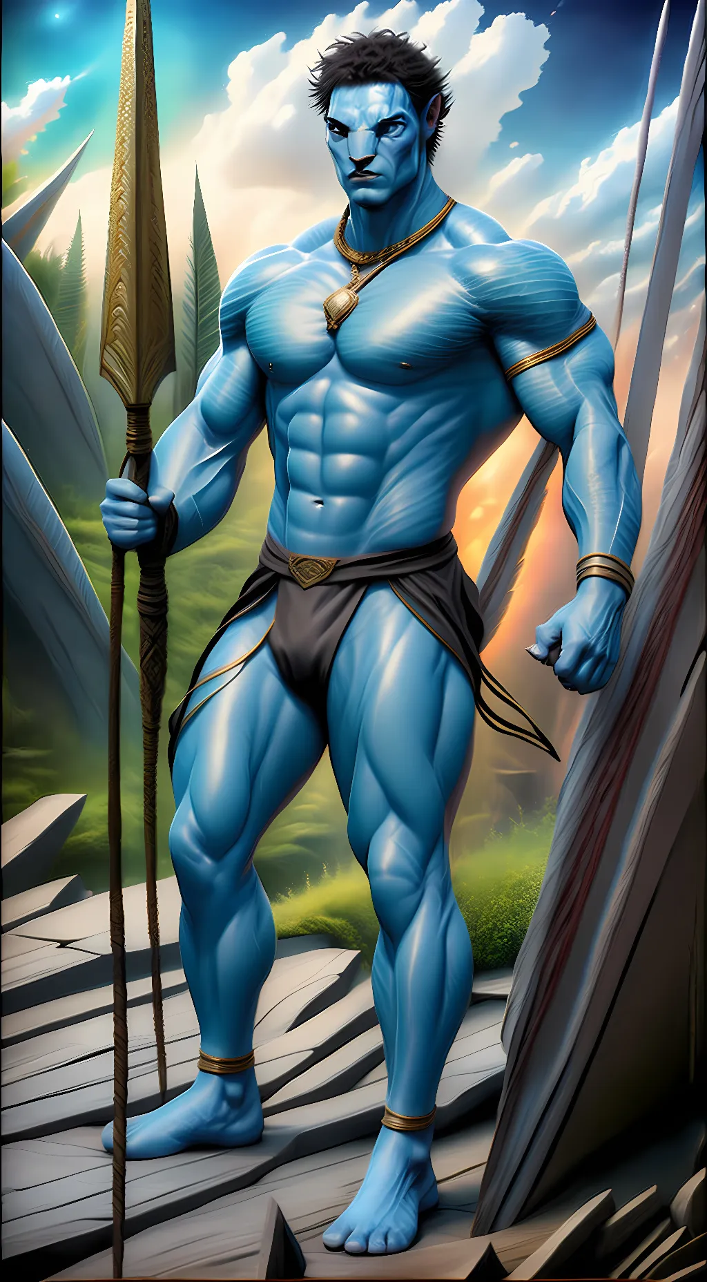 ai character: Na’vi man background