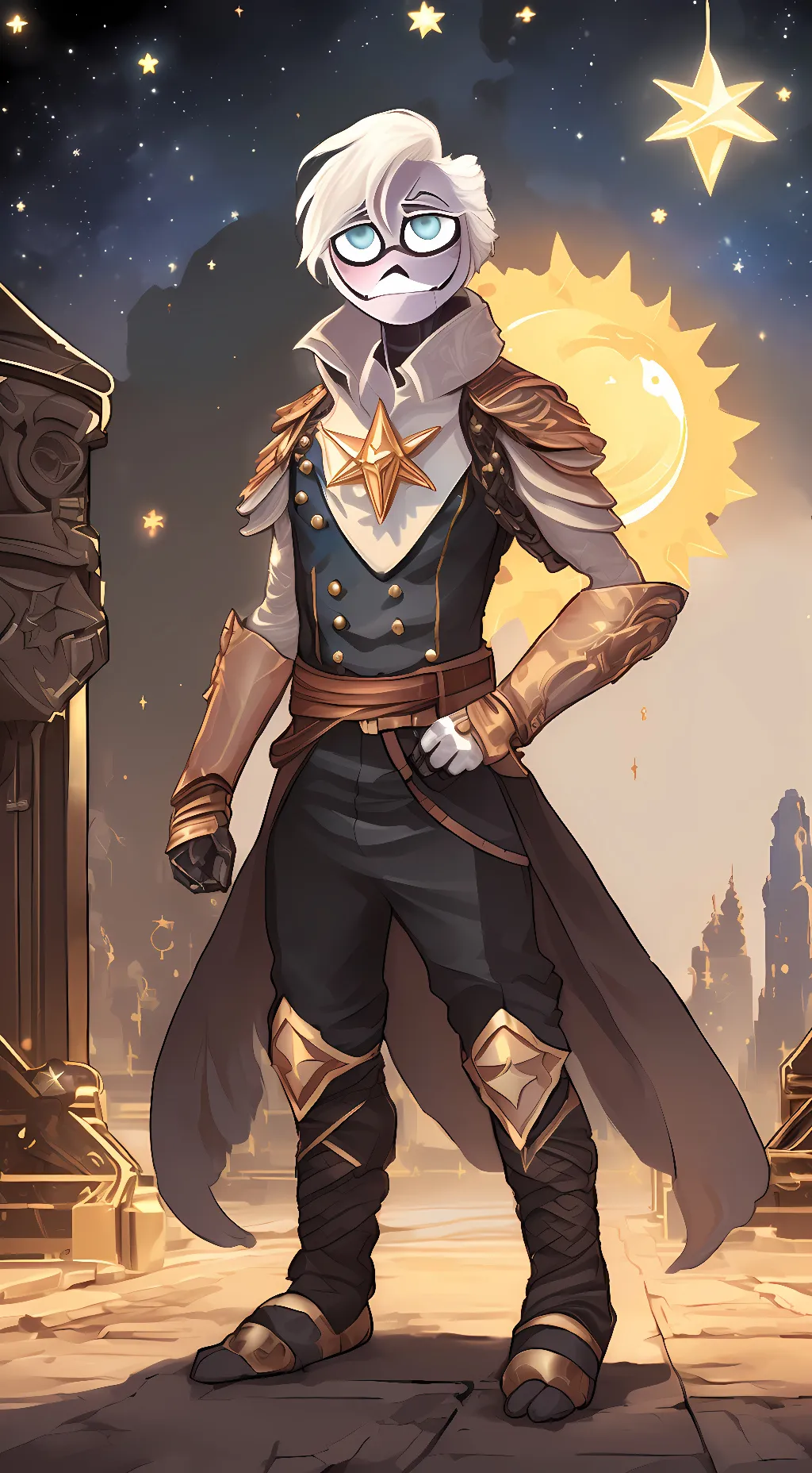 ai character: Star background