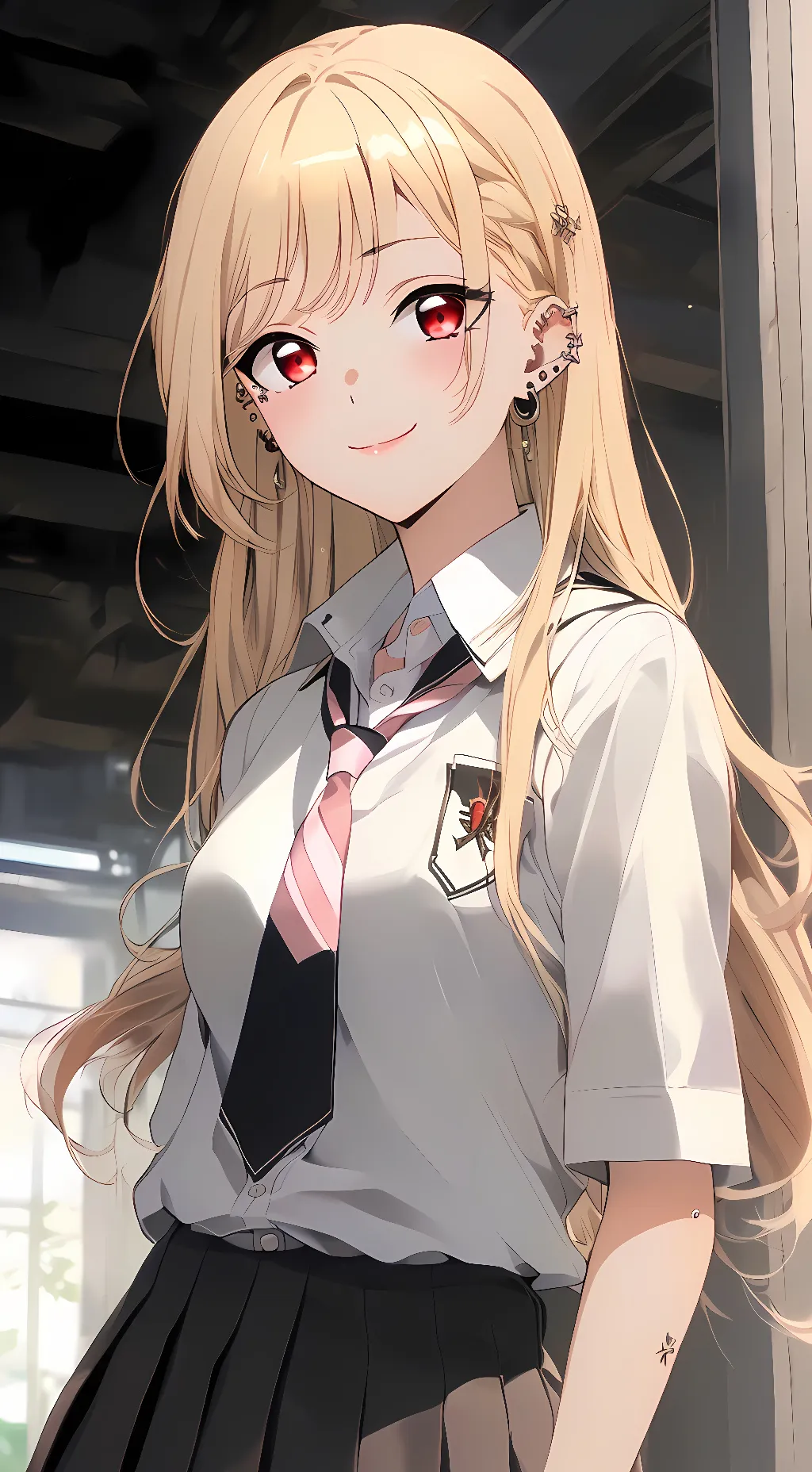 ai character: Marin Kitagawa  background