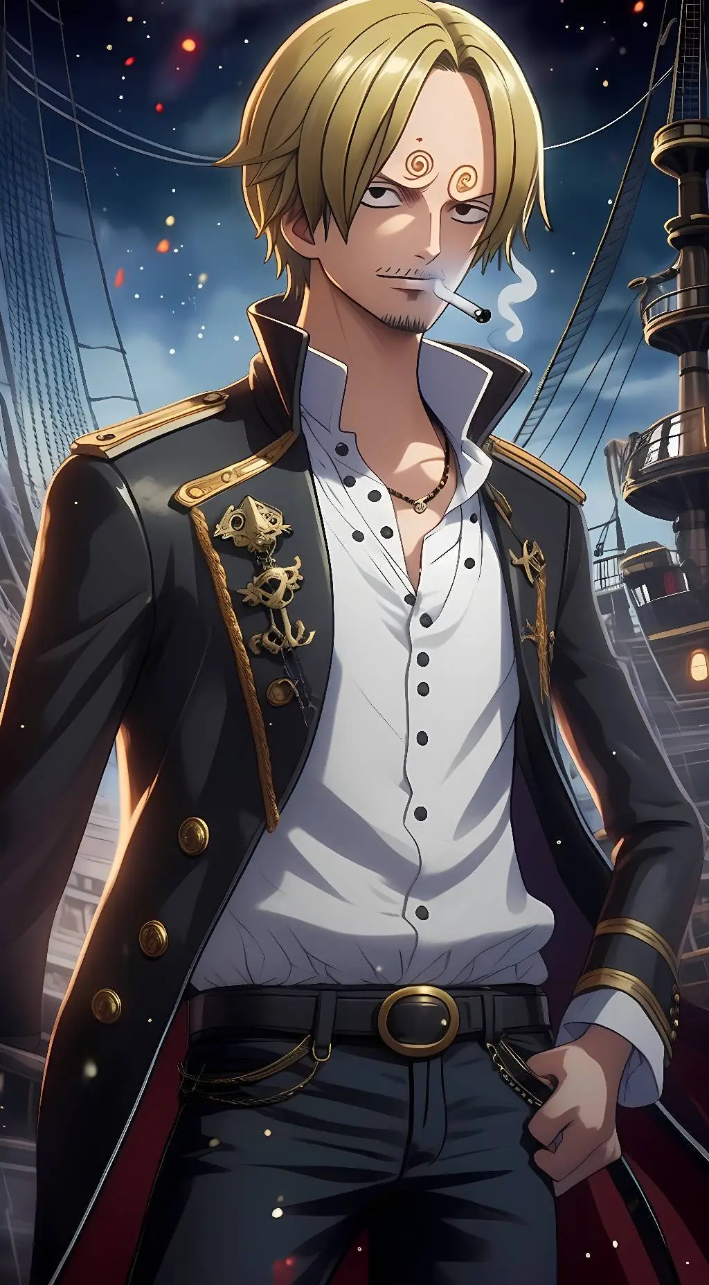 ai character: Vinsmoke Sanji background