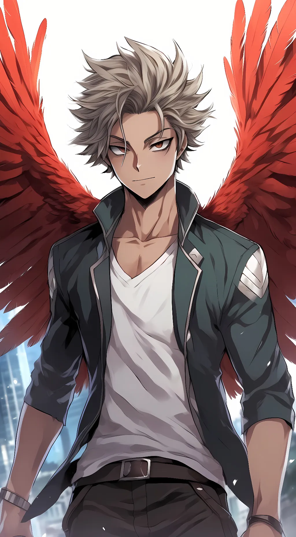 ai character: Keigo hero Hawks background